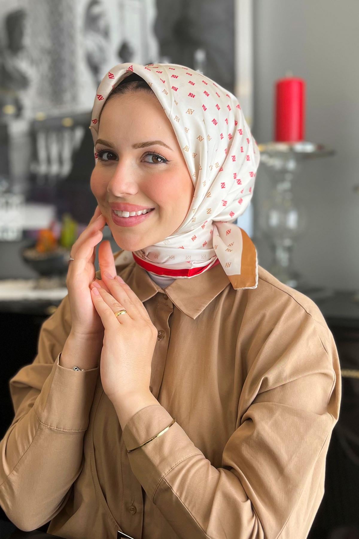 Armine İpek Eşarp 2023 İlkbahar-Yaz - 8936D-12 - Tivil