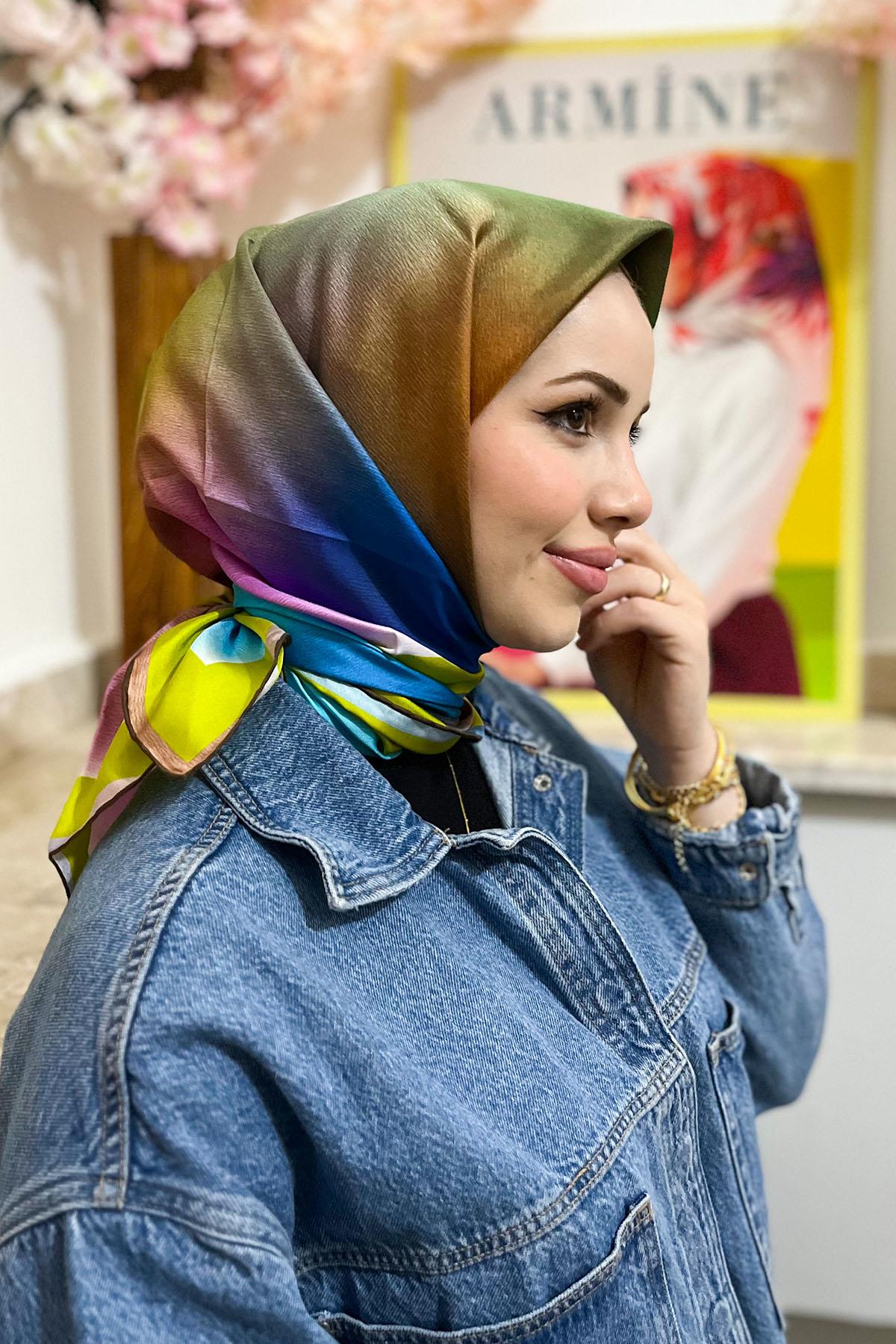 Armine İpek Eşarp 2023 İlkbahar-Yaz - 8927D-55 - Sura