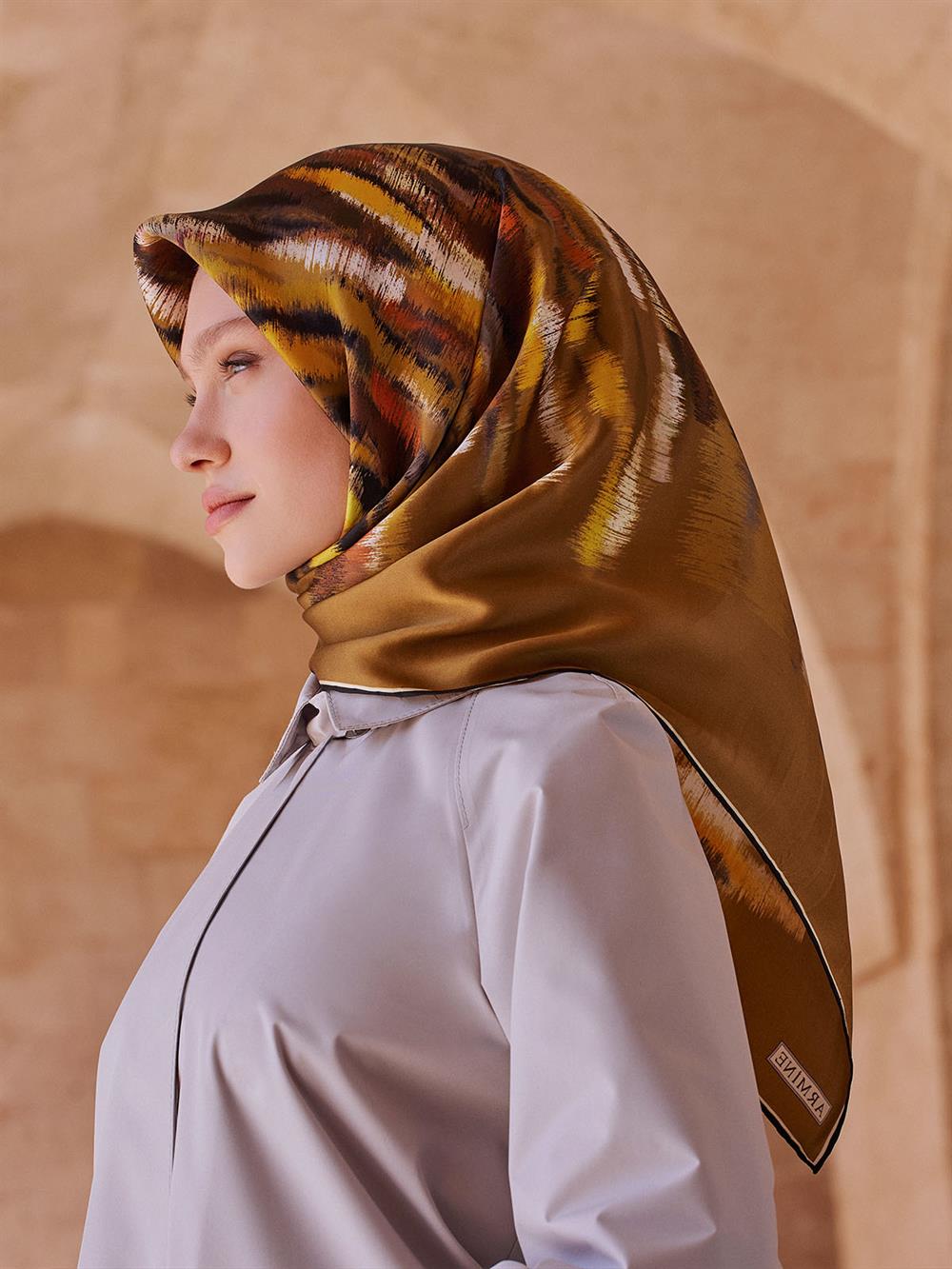 Armine İpek Eşarp 2023/2024 Sonbahar Kış - 9049DS-38 - Sura