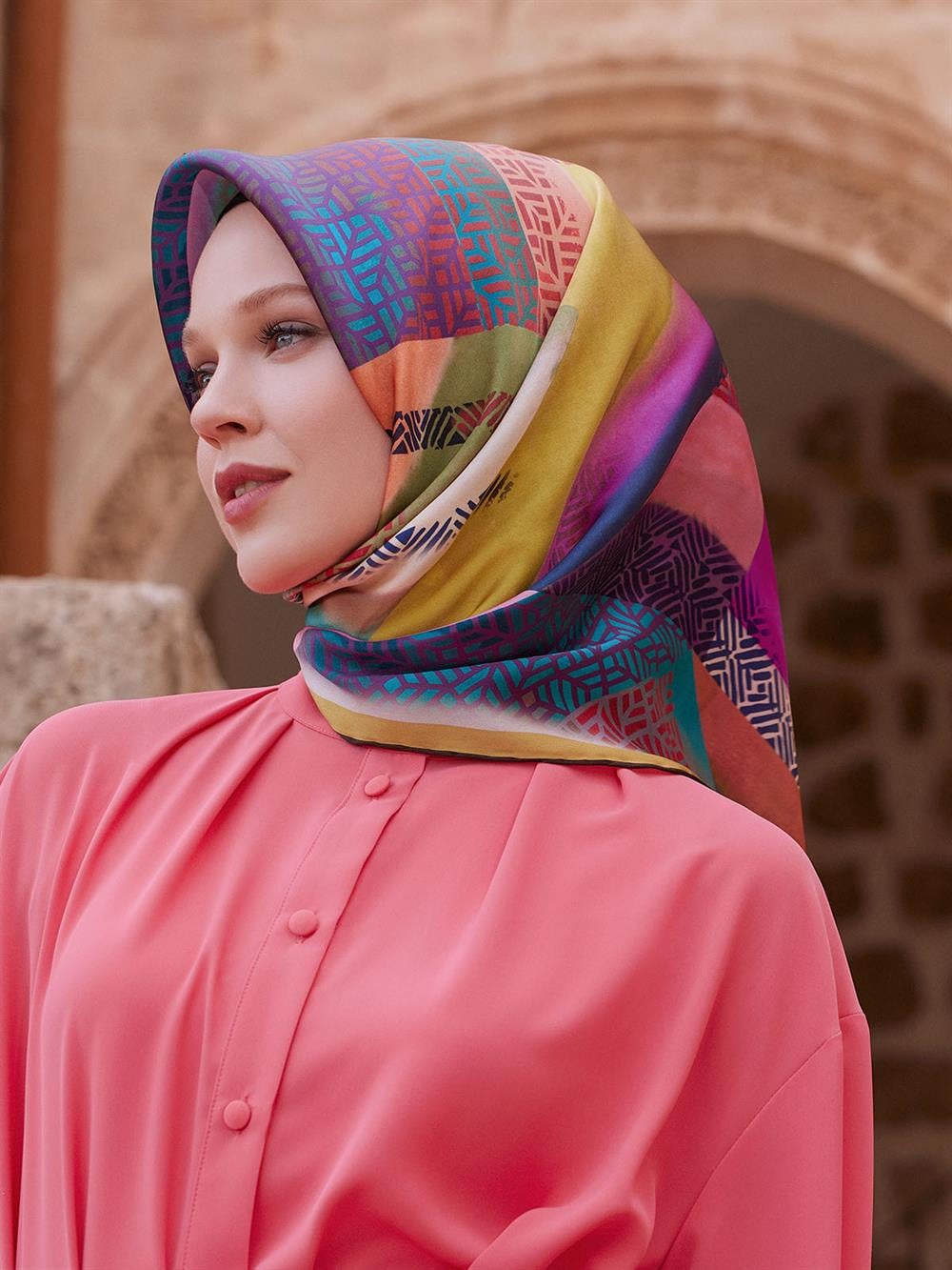 Armine İpek Eşarp 2023/2024 Sonbahar Kış - 9044DT-01 - Tivil