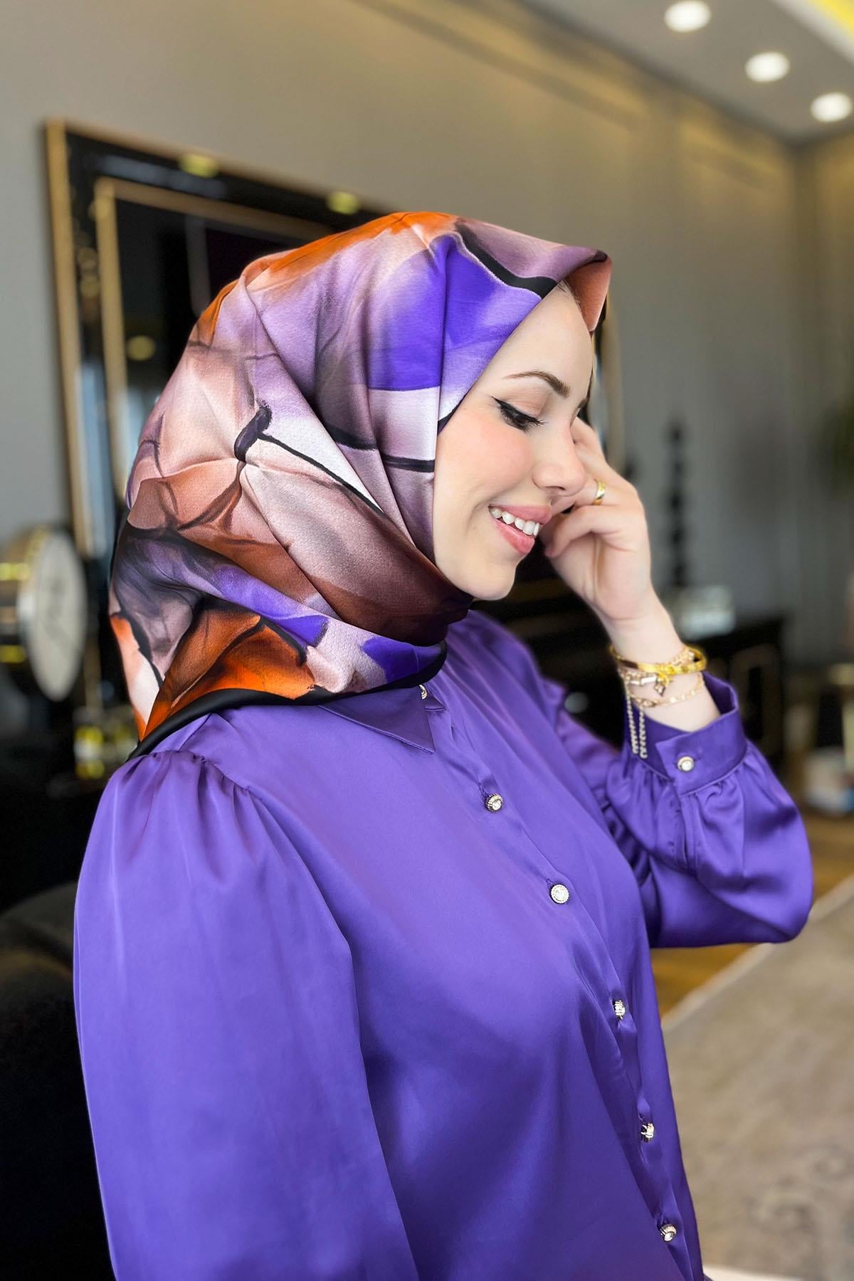Armine İpek Eşarp 2023/2024 Sonbahar Kış - 9014DS-02 - Sura