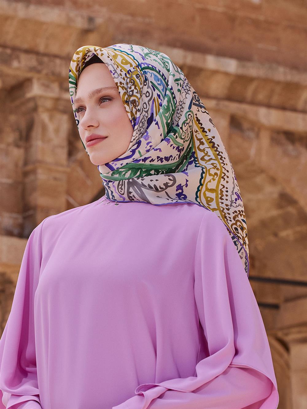 Armine İpek Eşarp 2023/2024 Sonbahar Kış - 9037DT-50 - Tivil