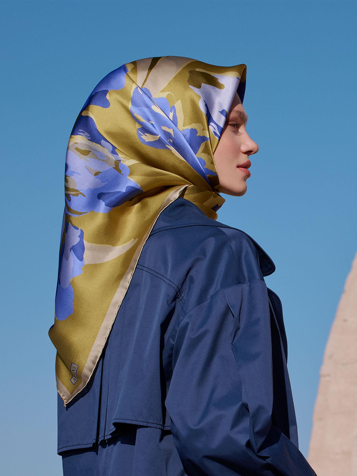 Armine İpek Eşarp 2023/2024 Sonbahar Kış - 9042D-02 - Tivil