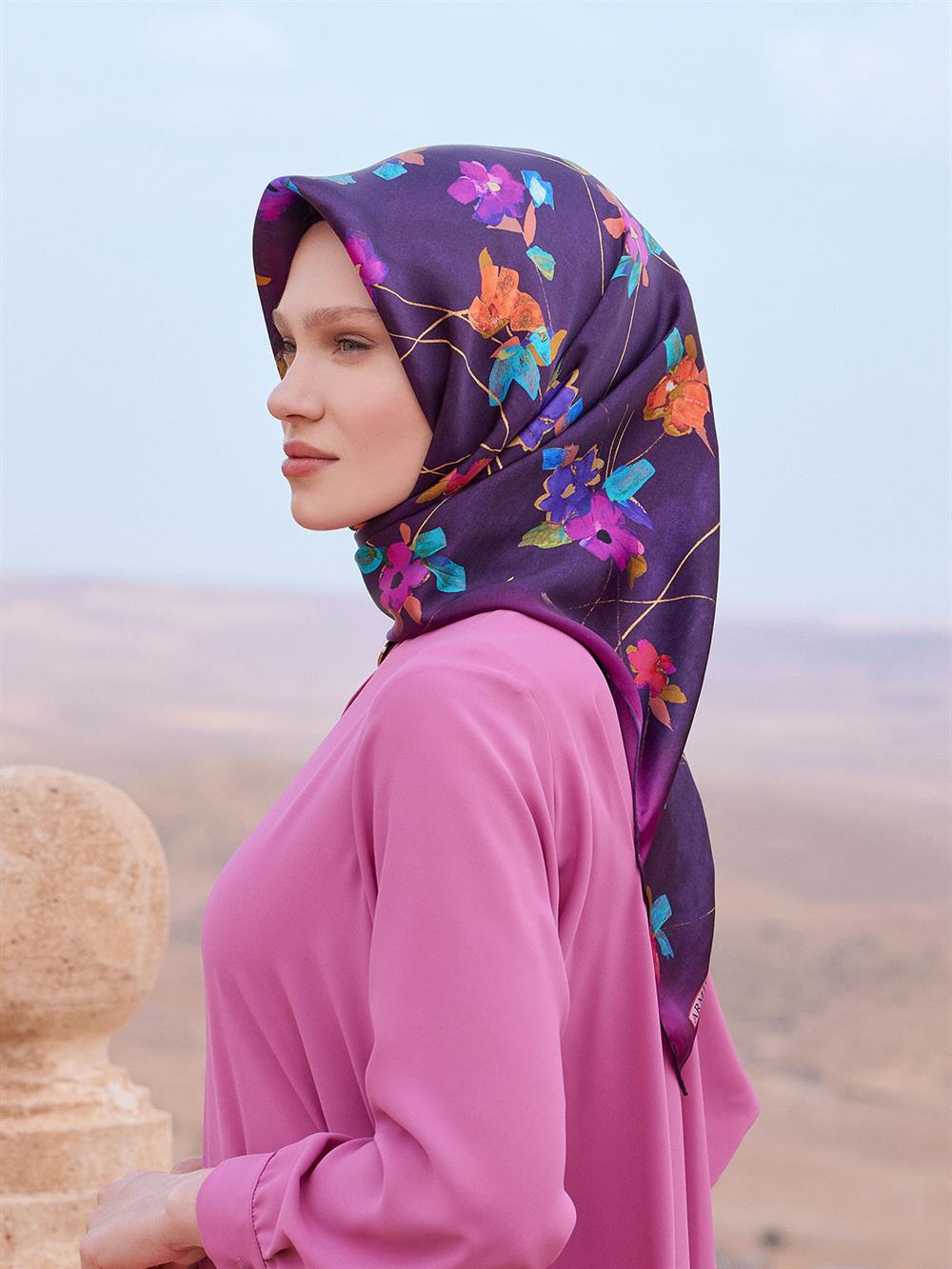 Armine İpek Eşarp 2023/2024 Sonbahar Kış - 9048DS-02 - Sura