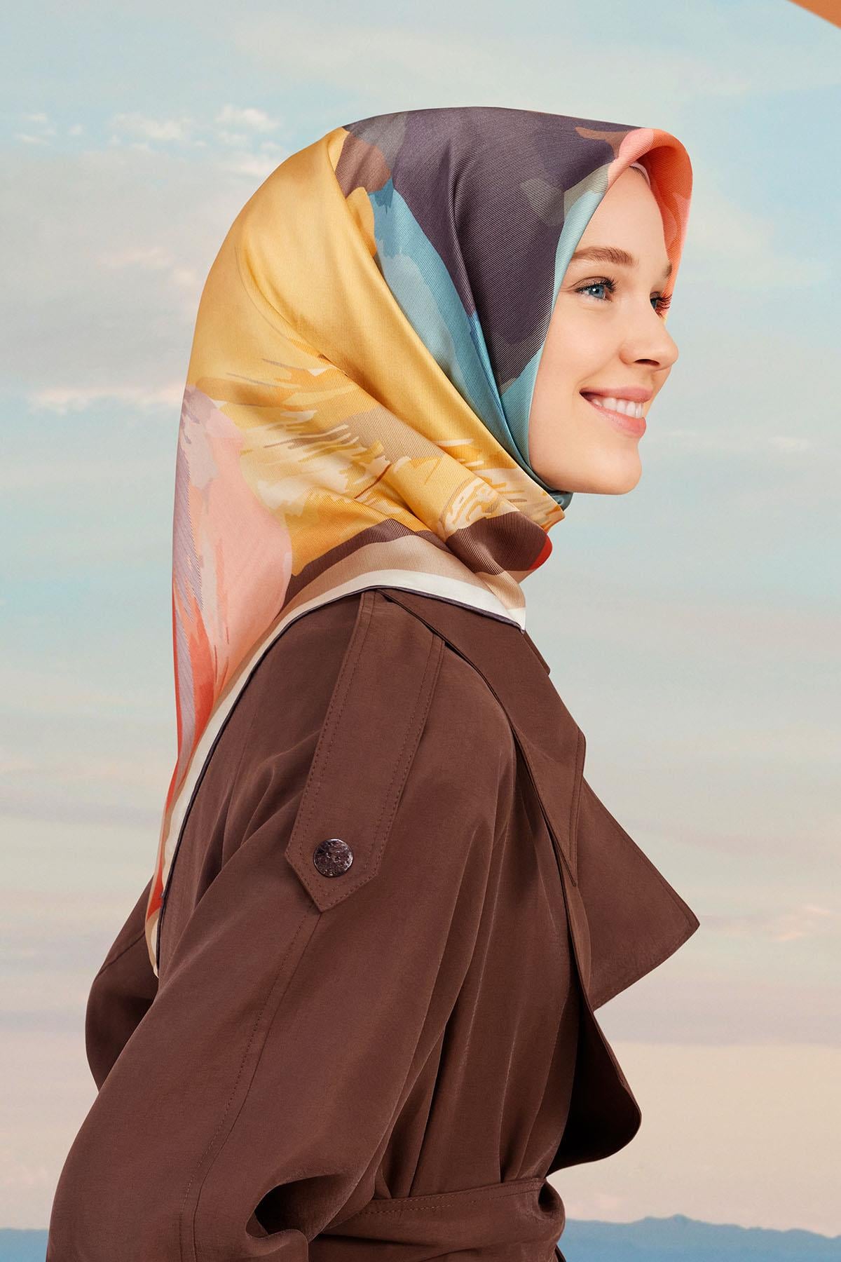 Armine İpek Eşarp 2024 İlkbahar-Yaz - 9145D-04 - Tivil