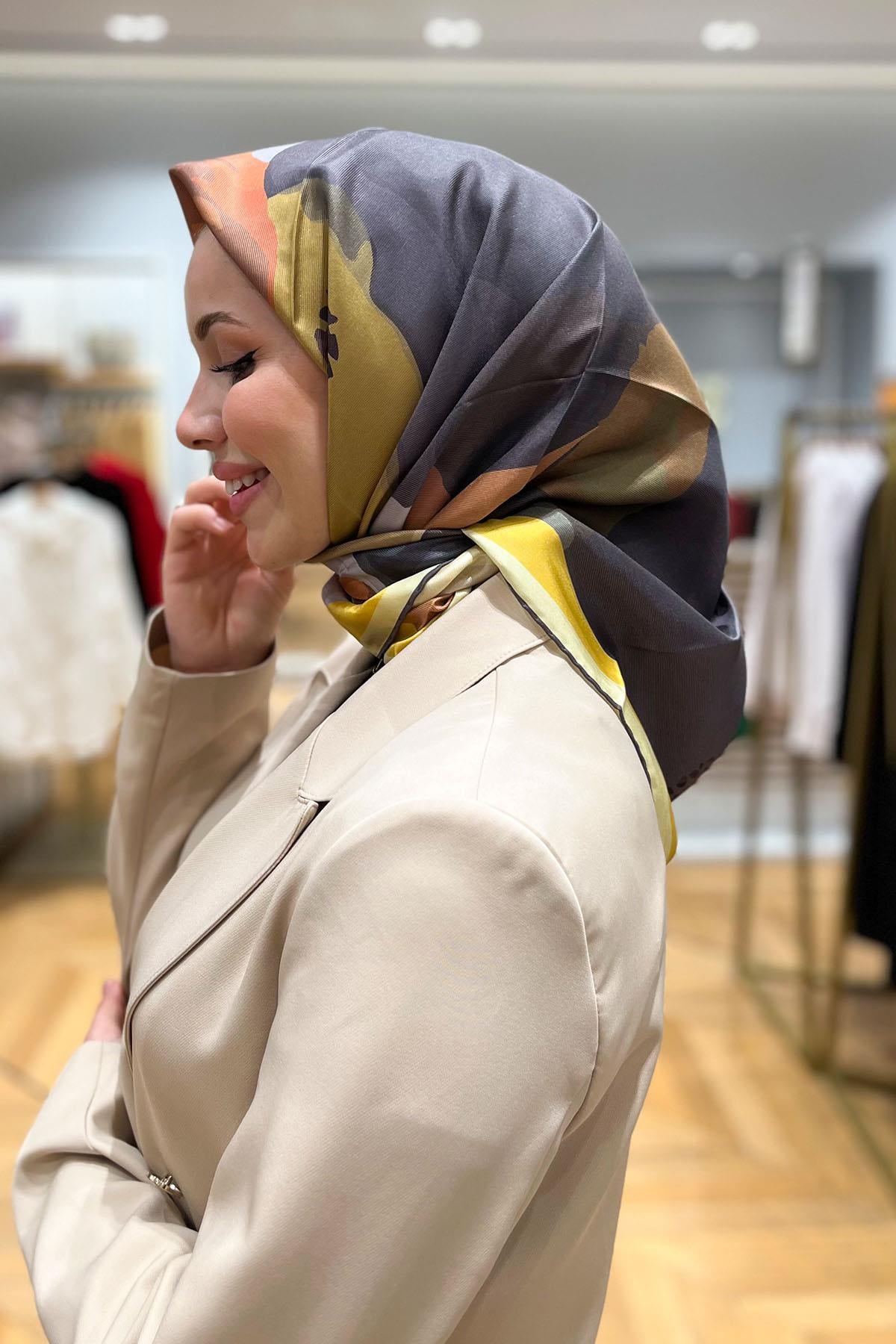 Armine İpek Eşarp 2024 İlkbahar-Yaz - 9145D-37 - Sura