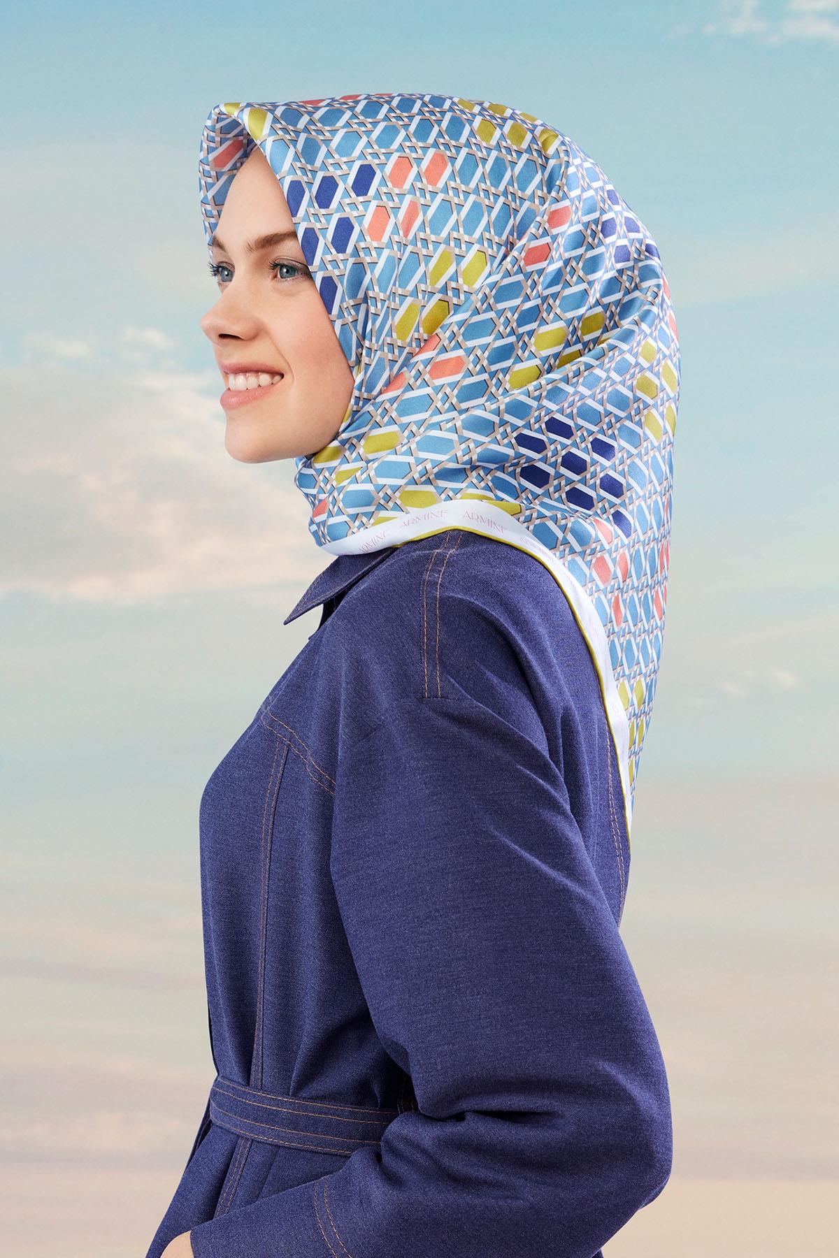 Armine İpek Eşarp 2024 İlkbahar-Yaz - 9144D-85 - Tivil