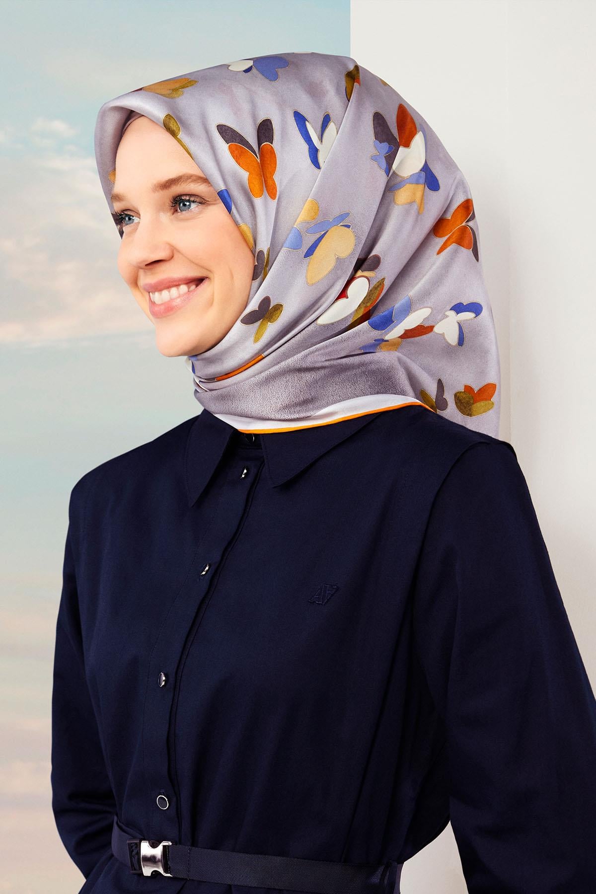 Armine İpek Eşarp 2024 İlkbahar-Yaz - 9146D-33 - Sura