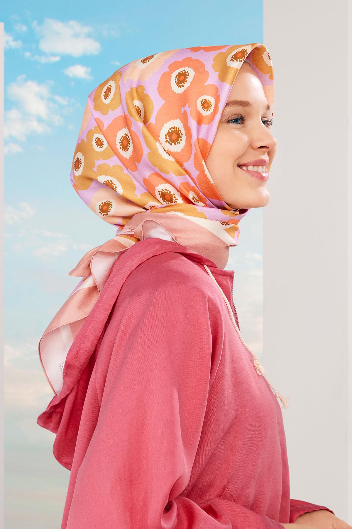 Armine İpek Eşarp 2024 İlkbahar-Yaz - 9106D-09 - Tivil