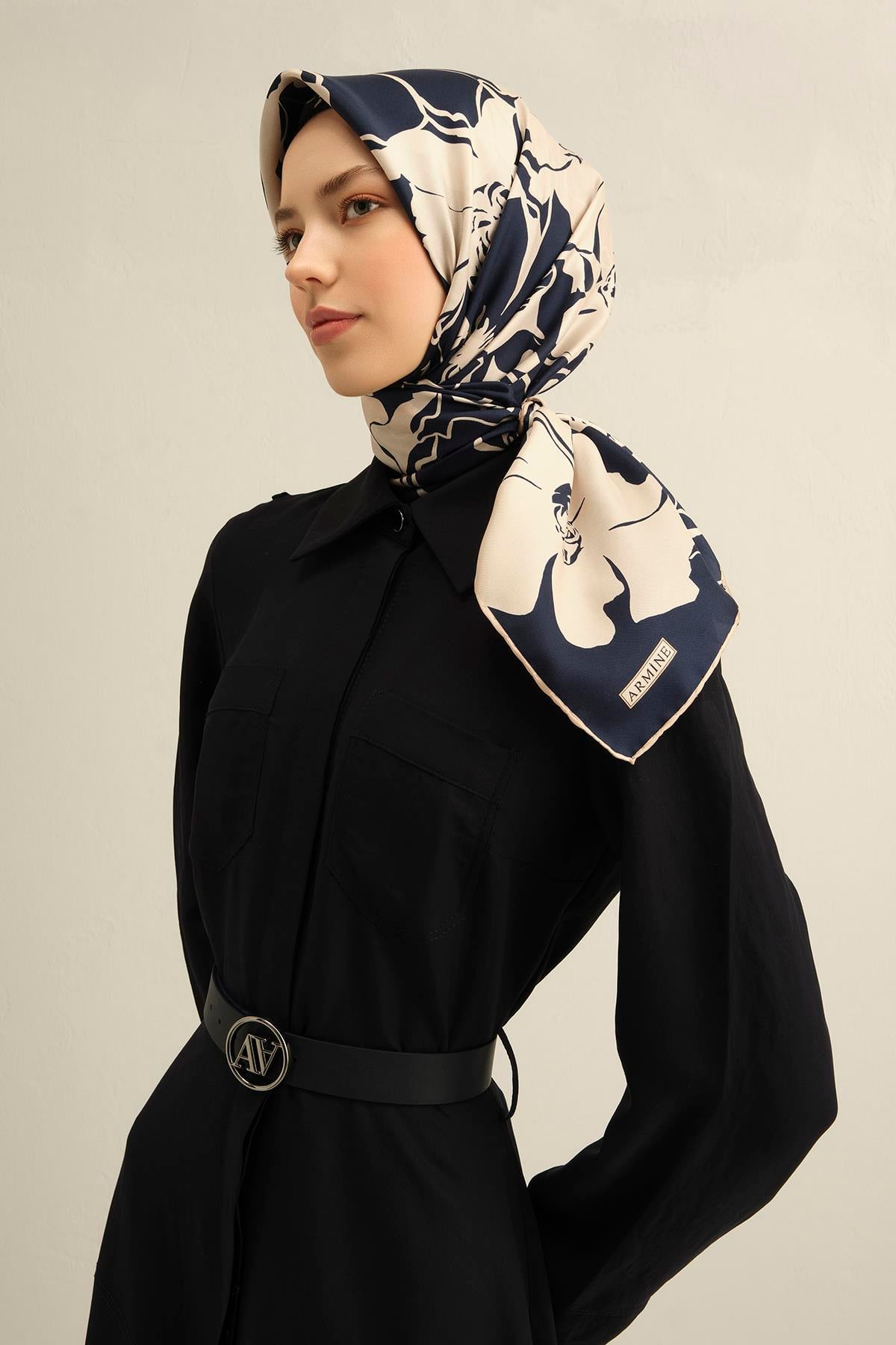 Armine İpek Eşarp 2025 İlkbahar-Yaz - 9344D-40 - Tivil