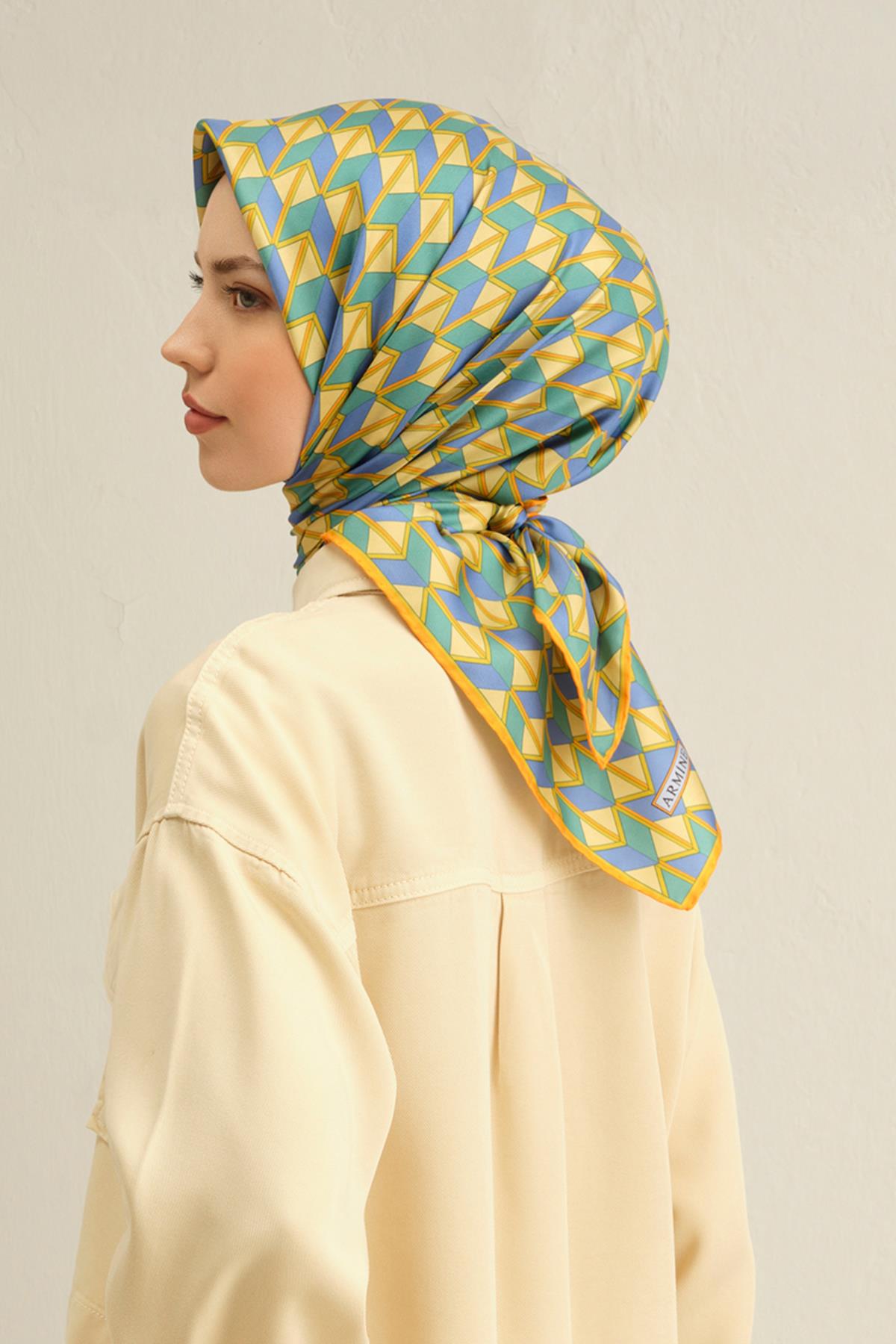 Armine Silk Scarf 2025 Spring-Summer - 9309D-05 - Twill
