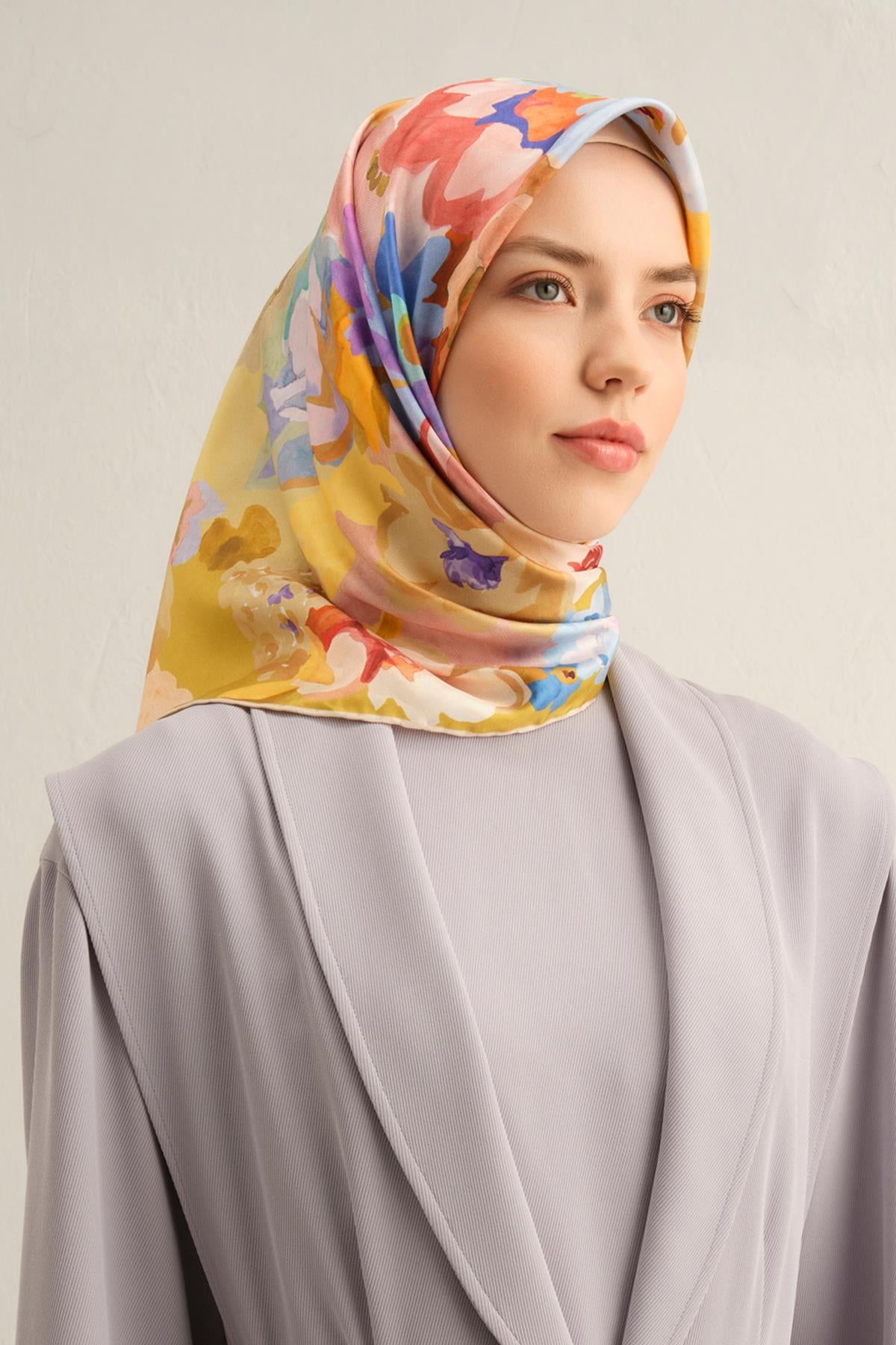 Armine İpek Eşarp 2025 İlkbahar-Yaz - 9334D-59 - Tivil