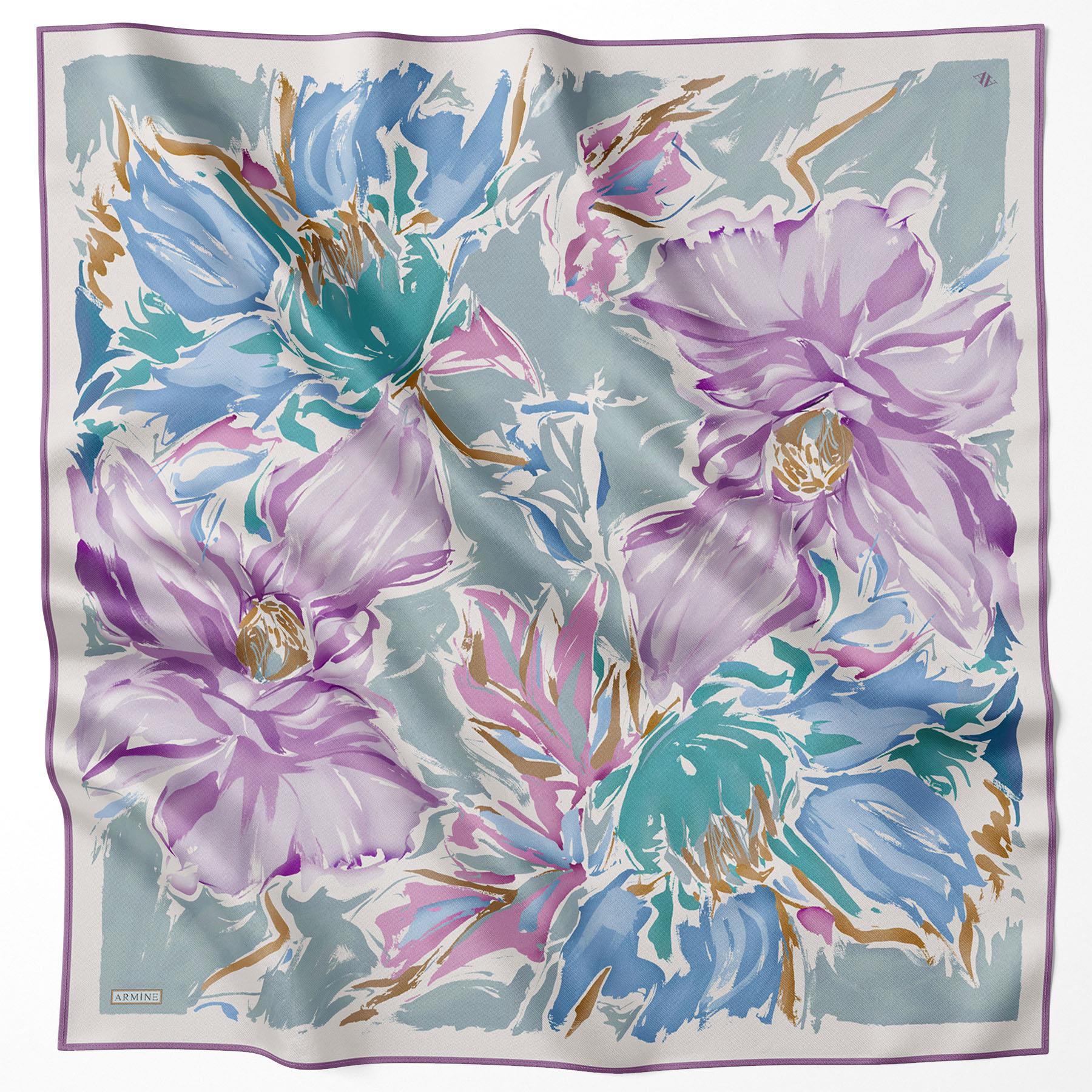 Armine Silk Scarf 2025 Spring-Summer - 9337D-06 - Twill