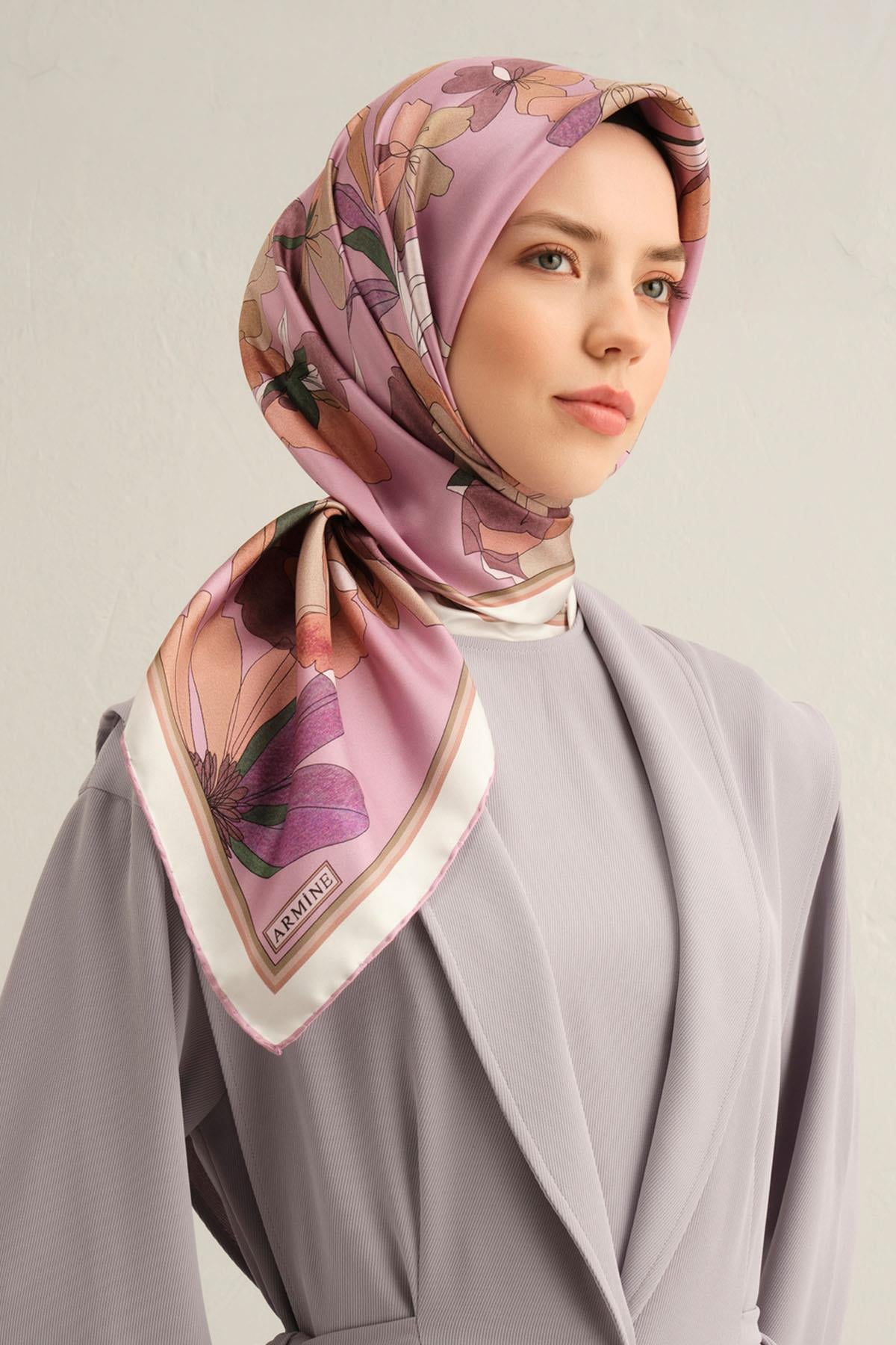 Armine İpek Eşarp 2025 İlkbahar-Yaz - 9312D-58 - Tivil