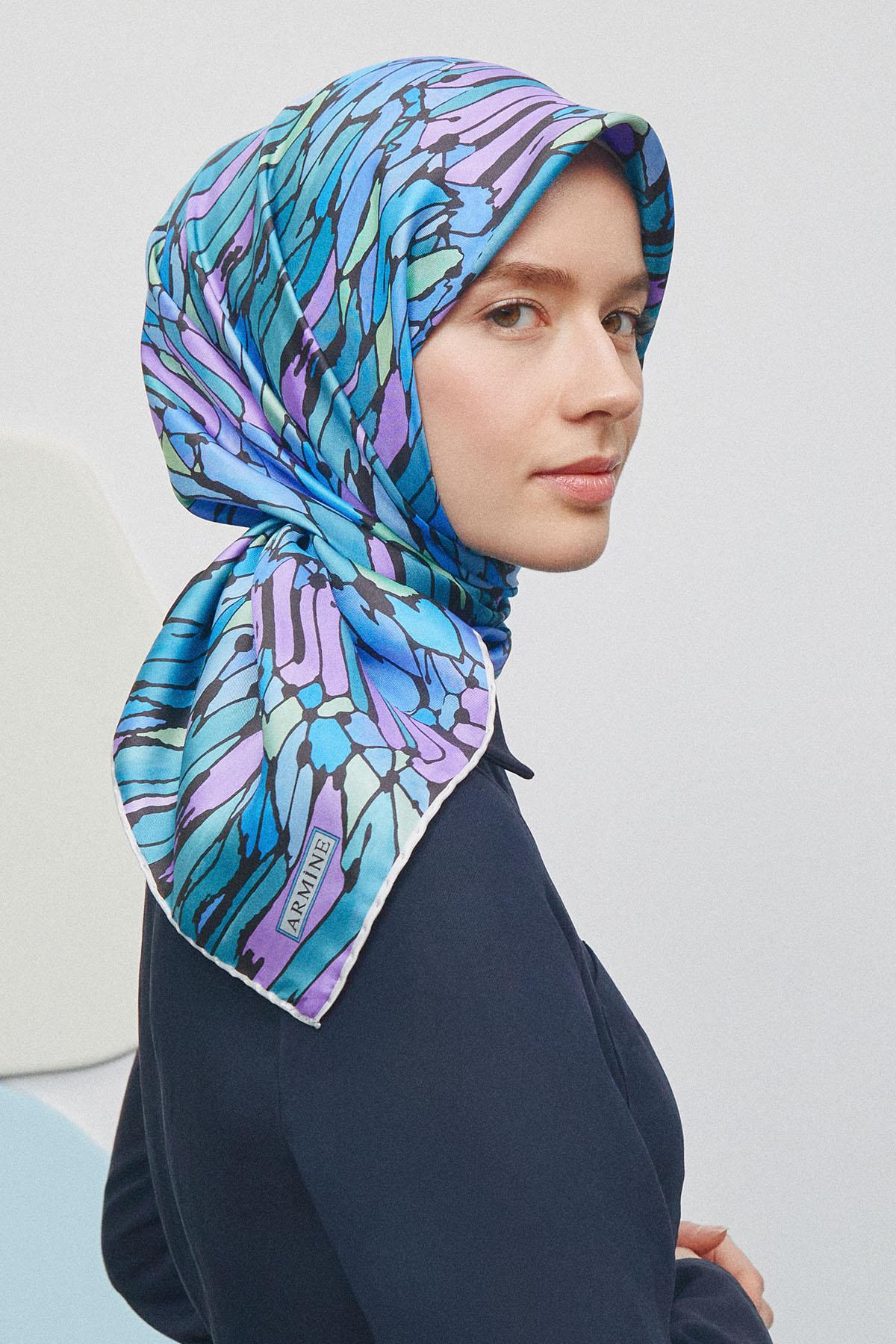 Armine İpek Eşarp 2025 İlkbahar-Yaz - 9335D-35 - Tivil
