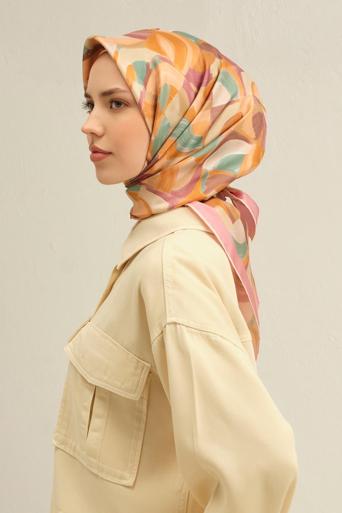 Armine İpek Eşarp 2025 İlkbahar-Yaz - 9329D-34 - Sura