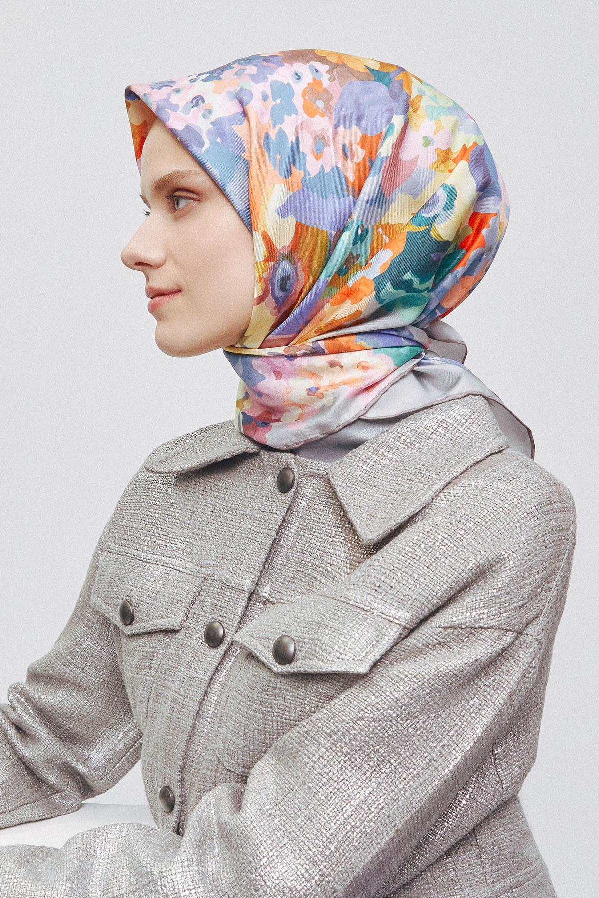 Armine İpek Eşarp 2025 İlkbahar-Yaz - 9334D-32 - Tivil