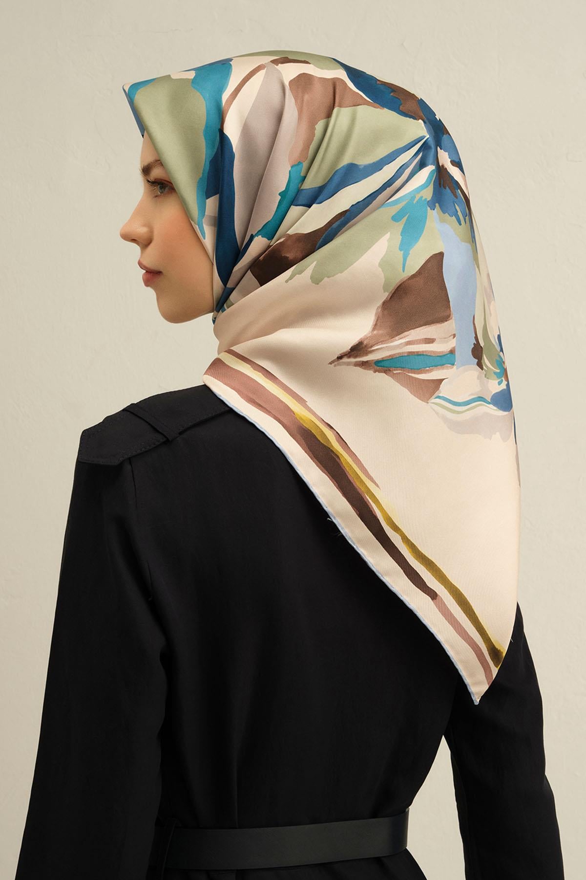 Armine İpek Eşarp 2025 İlkbahar-Yaz - 9340D-34 - Tivil