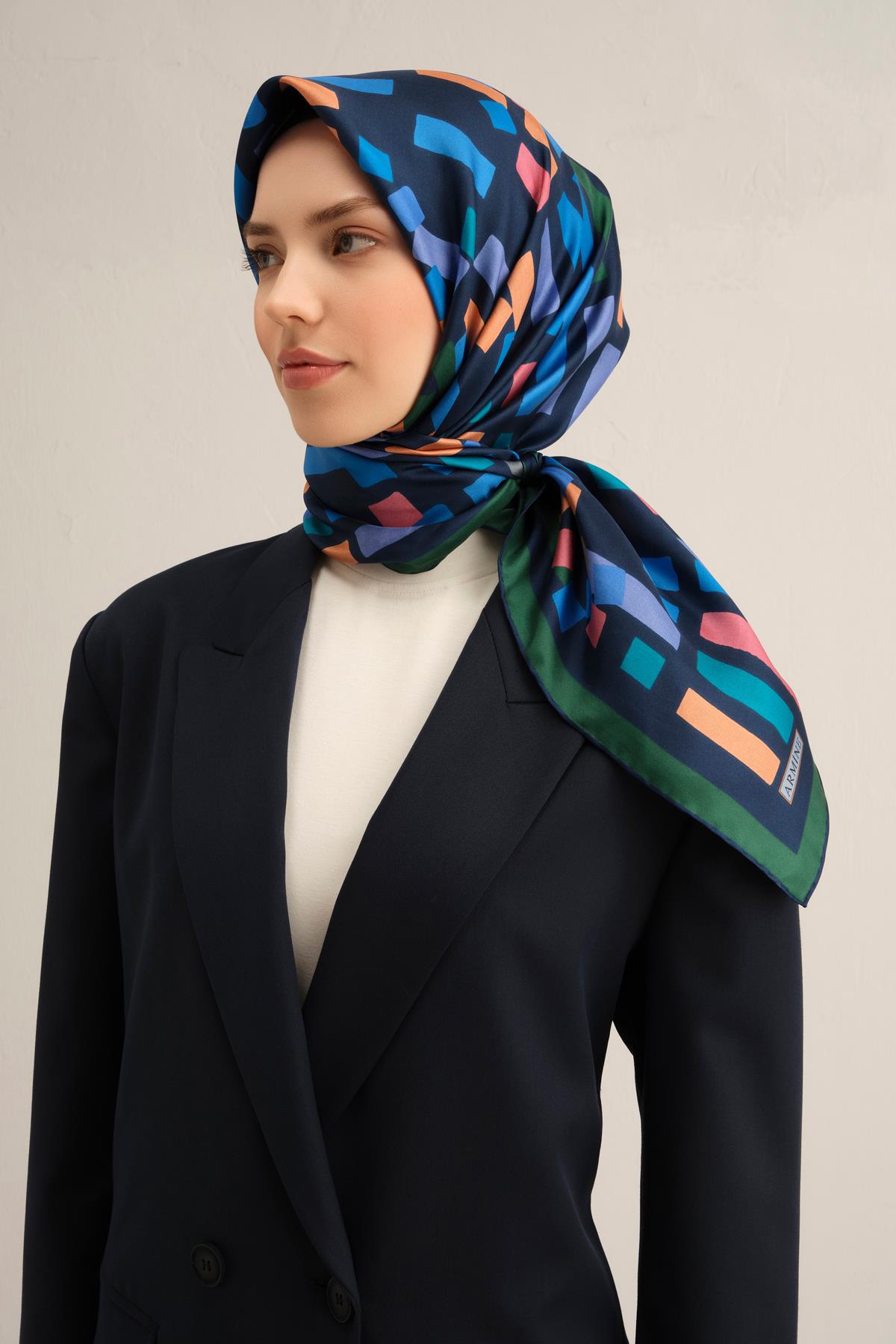 Armine İpek Eşarp 2025 İlkbahar-Yaz - 9341D-58 - Tivil