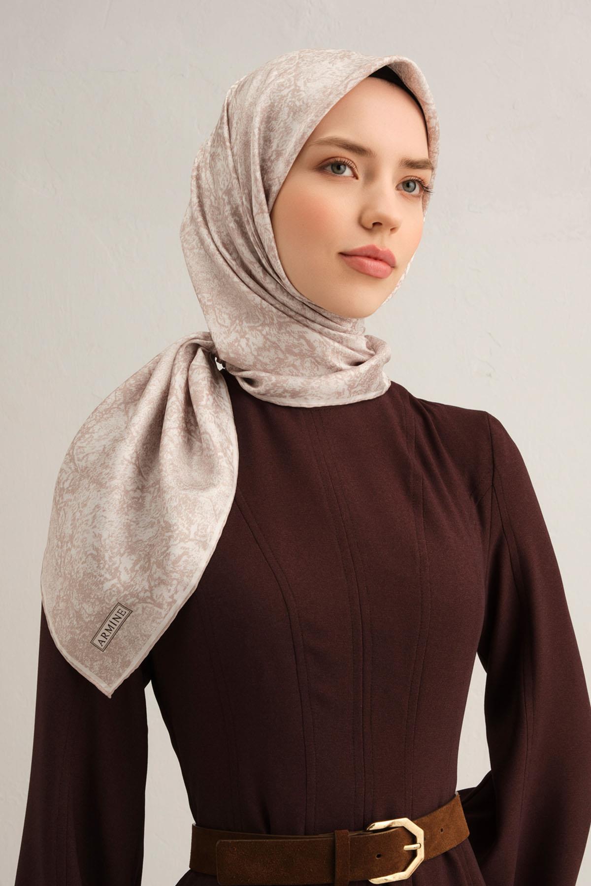 Armine İpek Eşarp 2025 İlkbahar-Yaz - 9311D-82 - Tivil