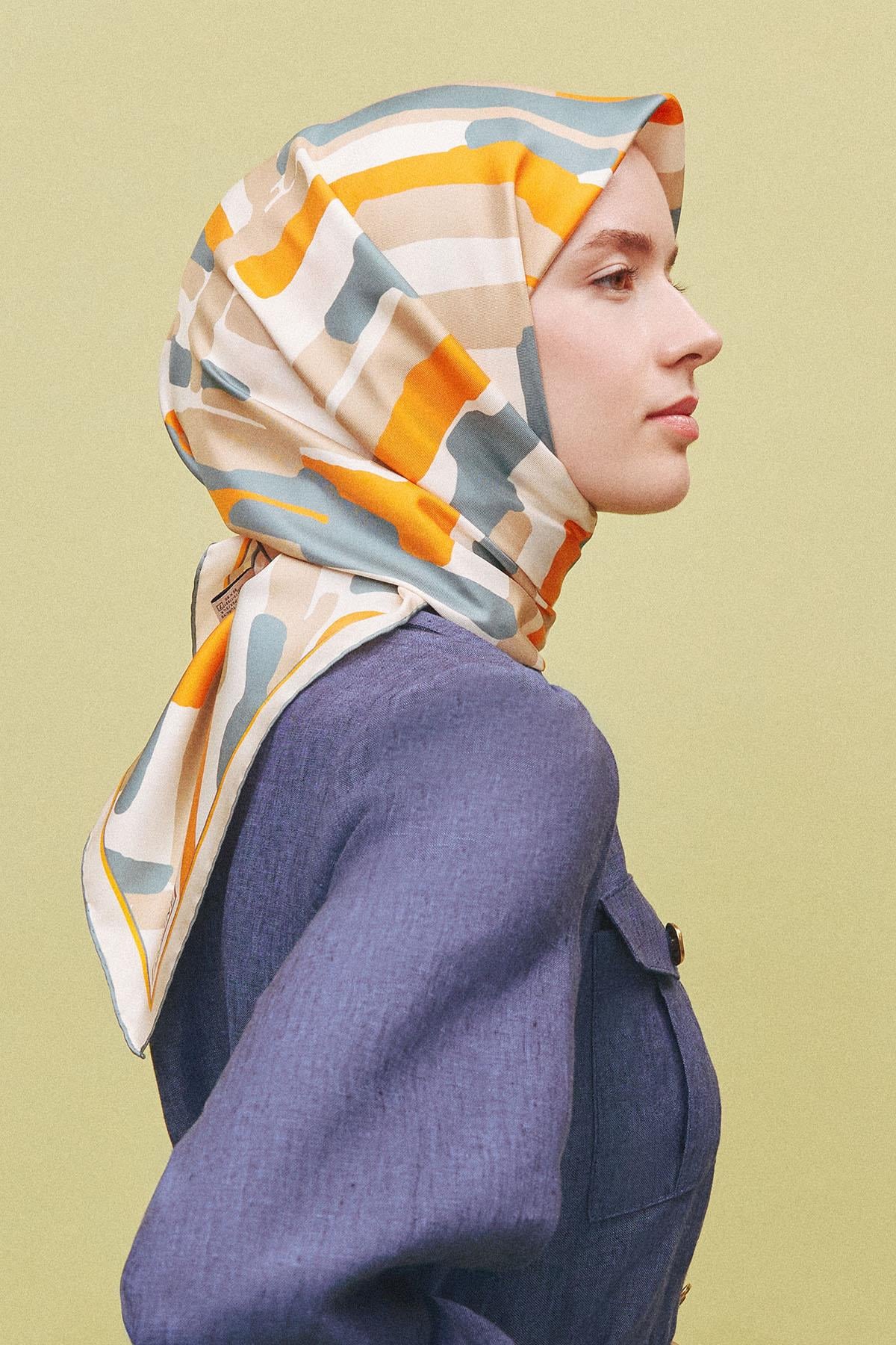 Armine İpek Eşarp 2025 İlkbahar-Yaz - 9303D-03 - Sura