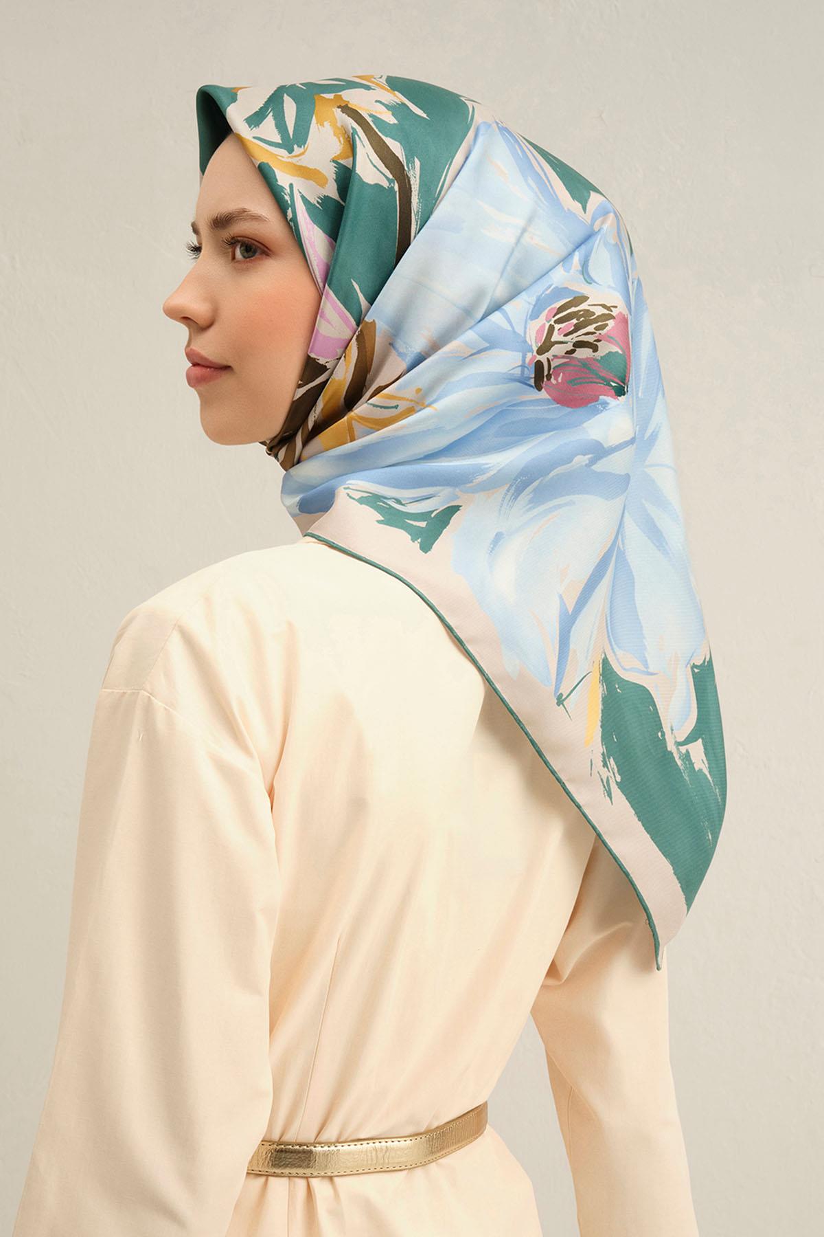 Armine İpek Eşarp 2025 İlkbahar-Yaz - 9337D-50 - Tivil