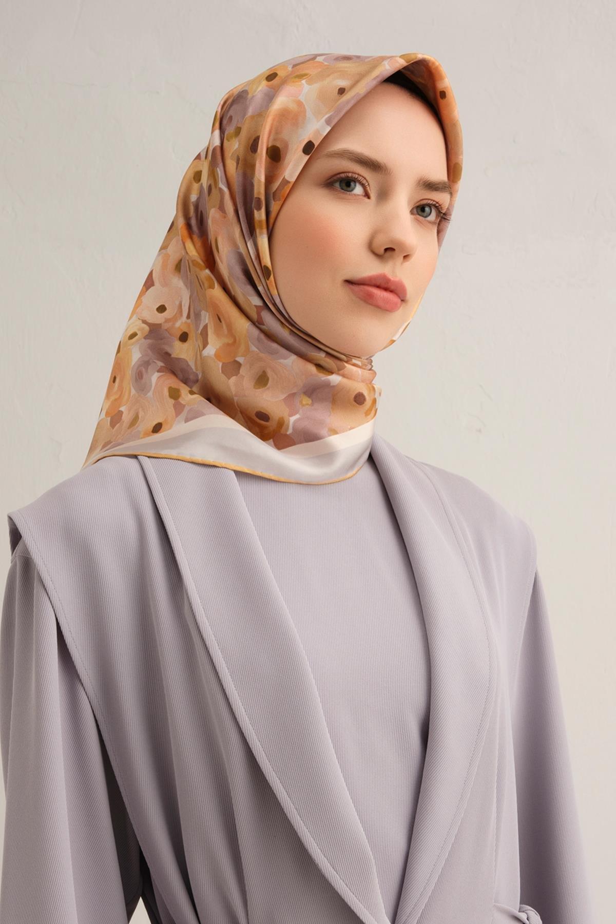 Armine Silk Scarf 2025 Spring-Summer - 9300D-37 - Satin