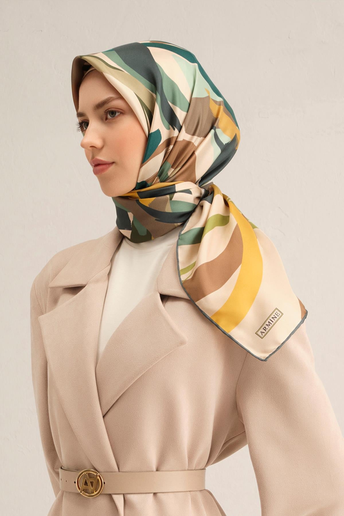 Armine İpek Eşarp 2025 İlkbahar-Yaz - 9328D-07 - Tivil