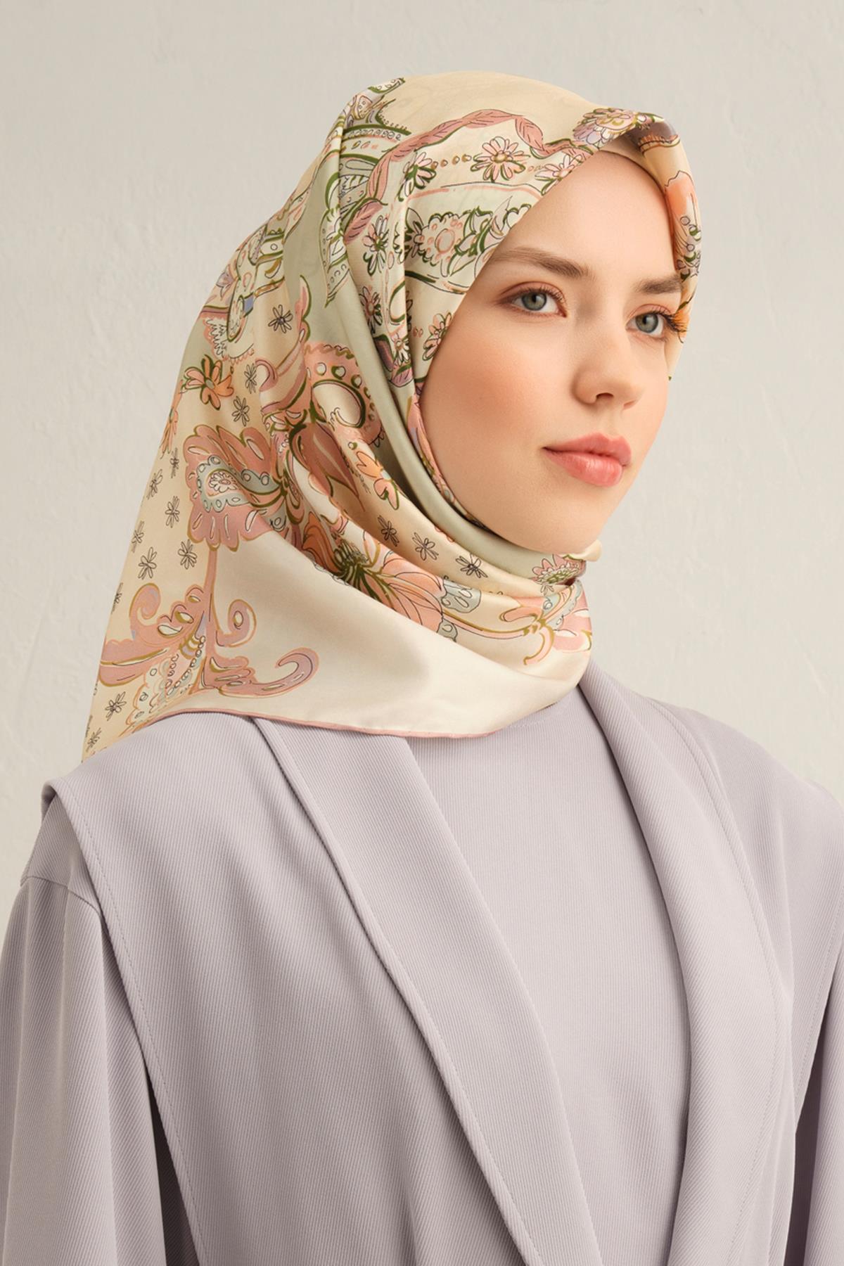 Armine İpek Eşarp 2025 İlkbahar-Yaz - 9338D-21 - Tivil