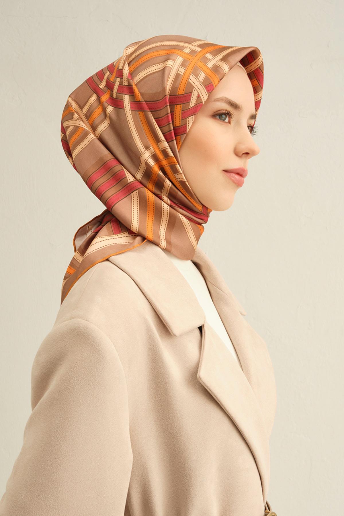 Armine İpek Eşarp 2025 İlkbahar-Yaz - 9333D-03 - Sura