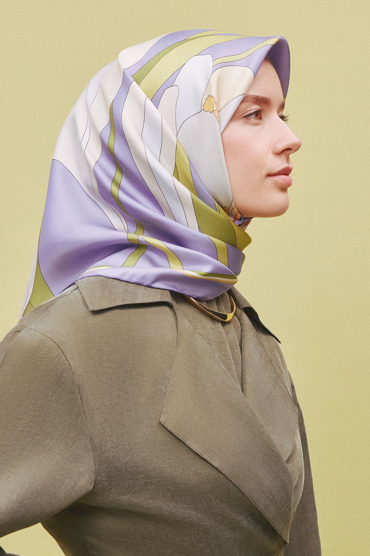 Armine İpek Eşarp 2025 İlkbahar-Yaz - 9302D-06 - Tivil
