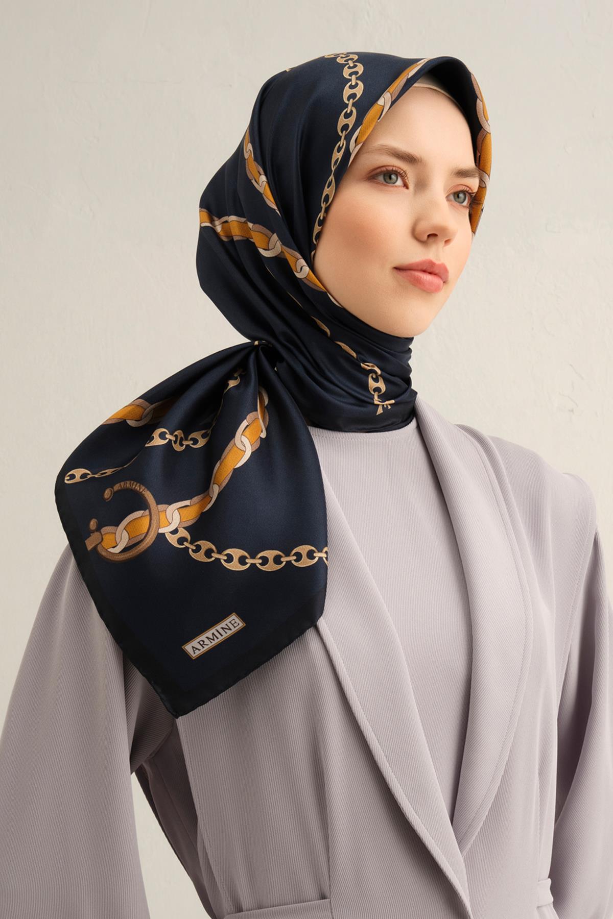Armine İpek Eşarp 2025 İlkbahar-Yaz - 9346D-52 - Sura