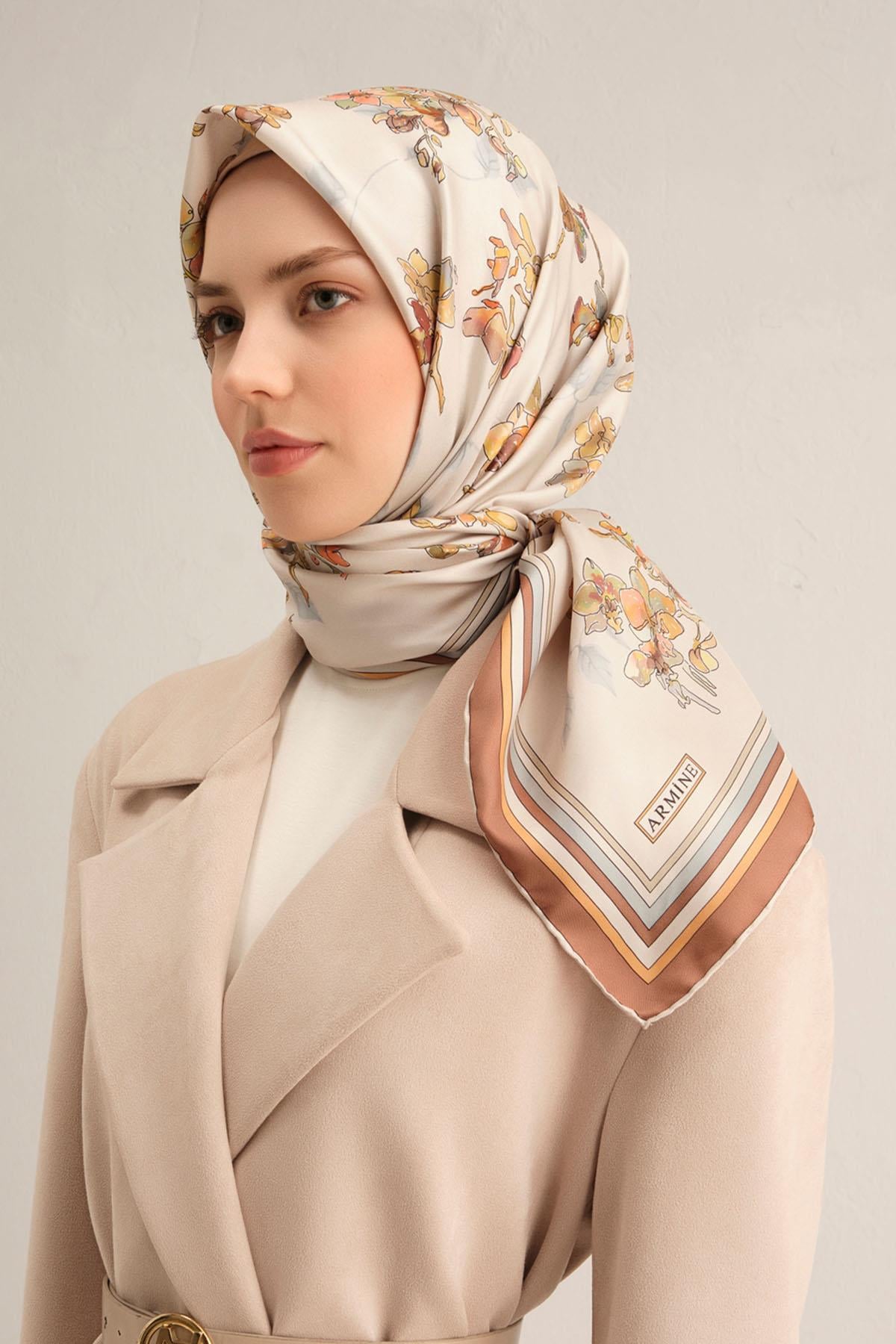 Armine İpek Eşarp 2025 İlkbahar-Yaz - 9316D-81 - Tivil