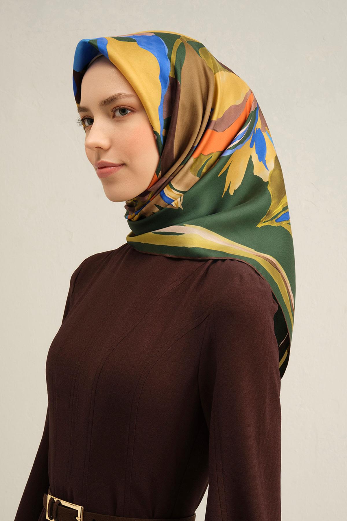 Armine İpek Eşarp 2025 İlkbahar-Yaz - 9340D-54 - Tivil