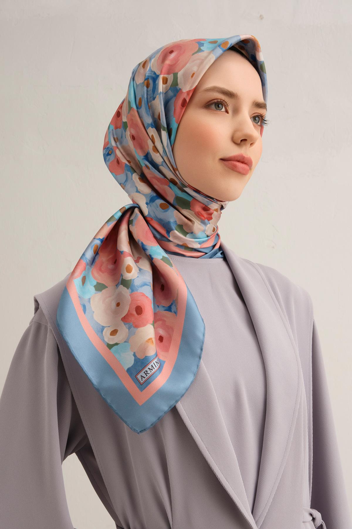 Armine İpek Eşarp 2025 İlkbahar-Yaz - 9300D-02 - Tivil