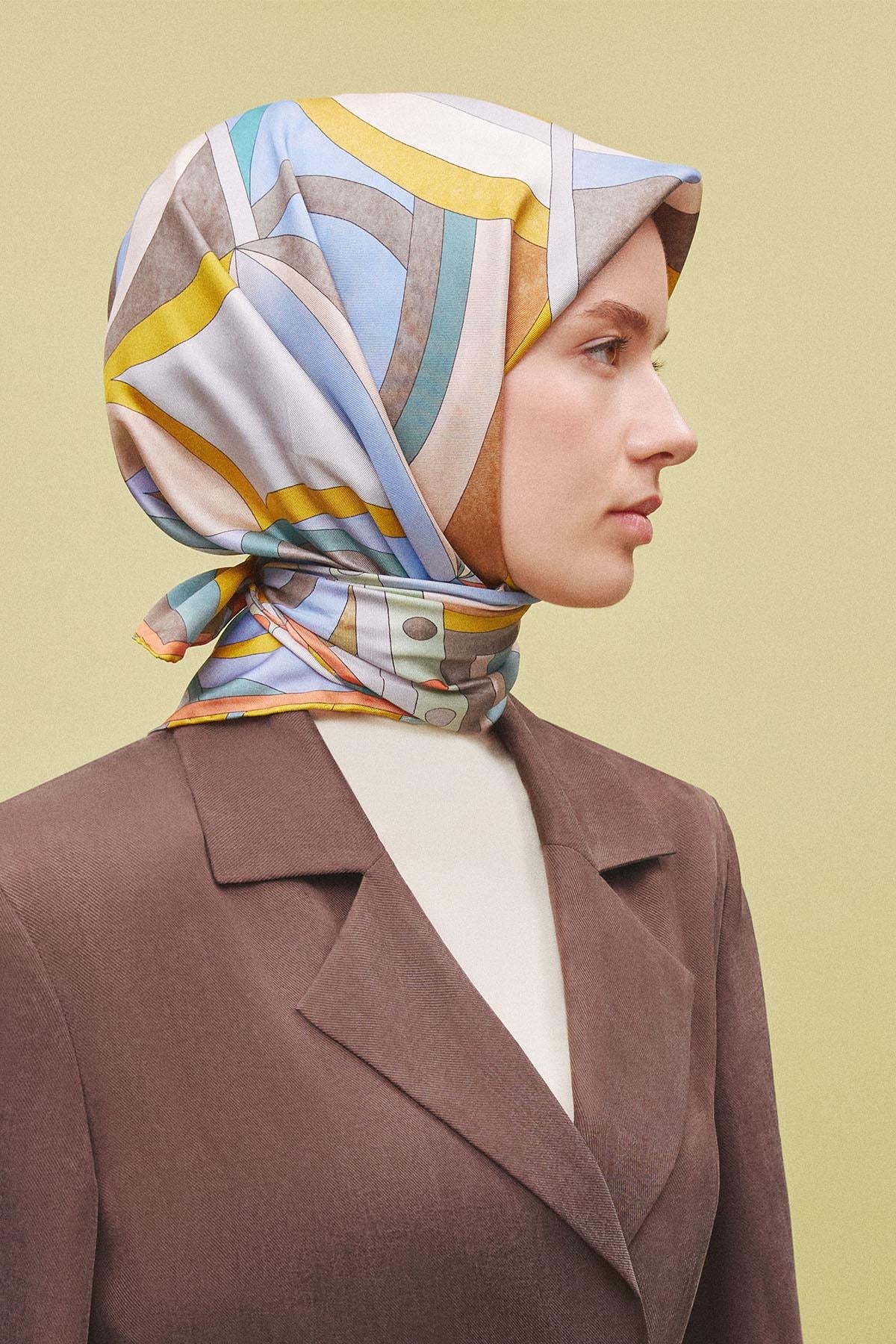 Armine İpek Eşarp 2025 İlkbahar-Yaz - 9336D-80 - Sura