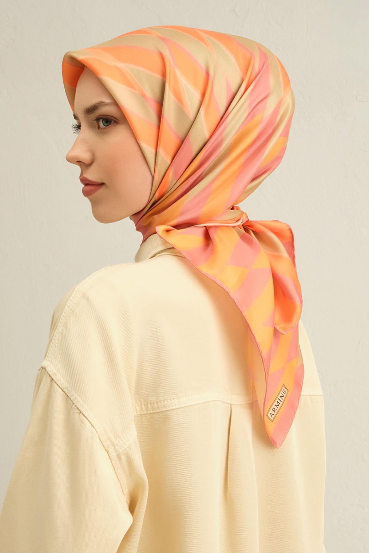 Armine İpek Eşarp 2025 İlkbahar-Yaz - 9325D-56 - Tivil