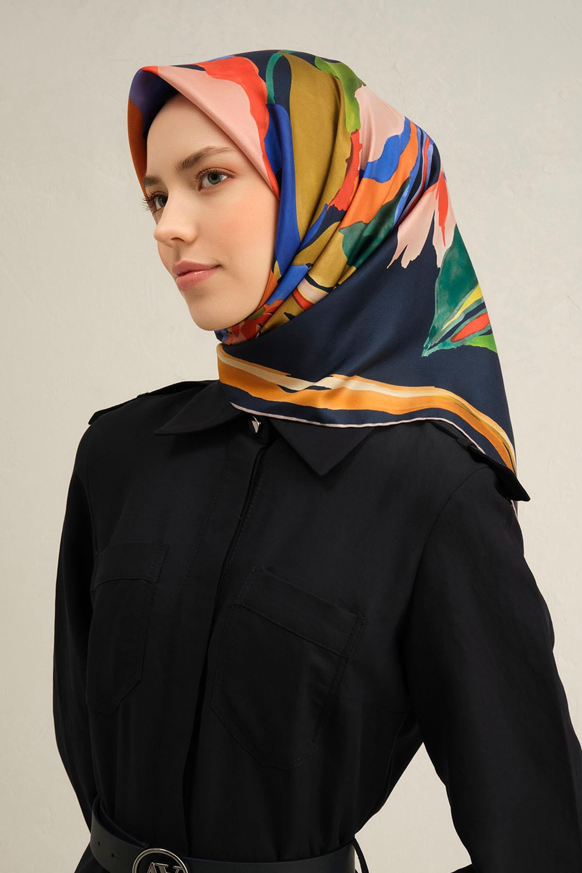 Armine İpek Eşarp 2025 İlkbahar-Yaz - 9340D-55 - Sura