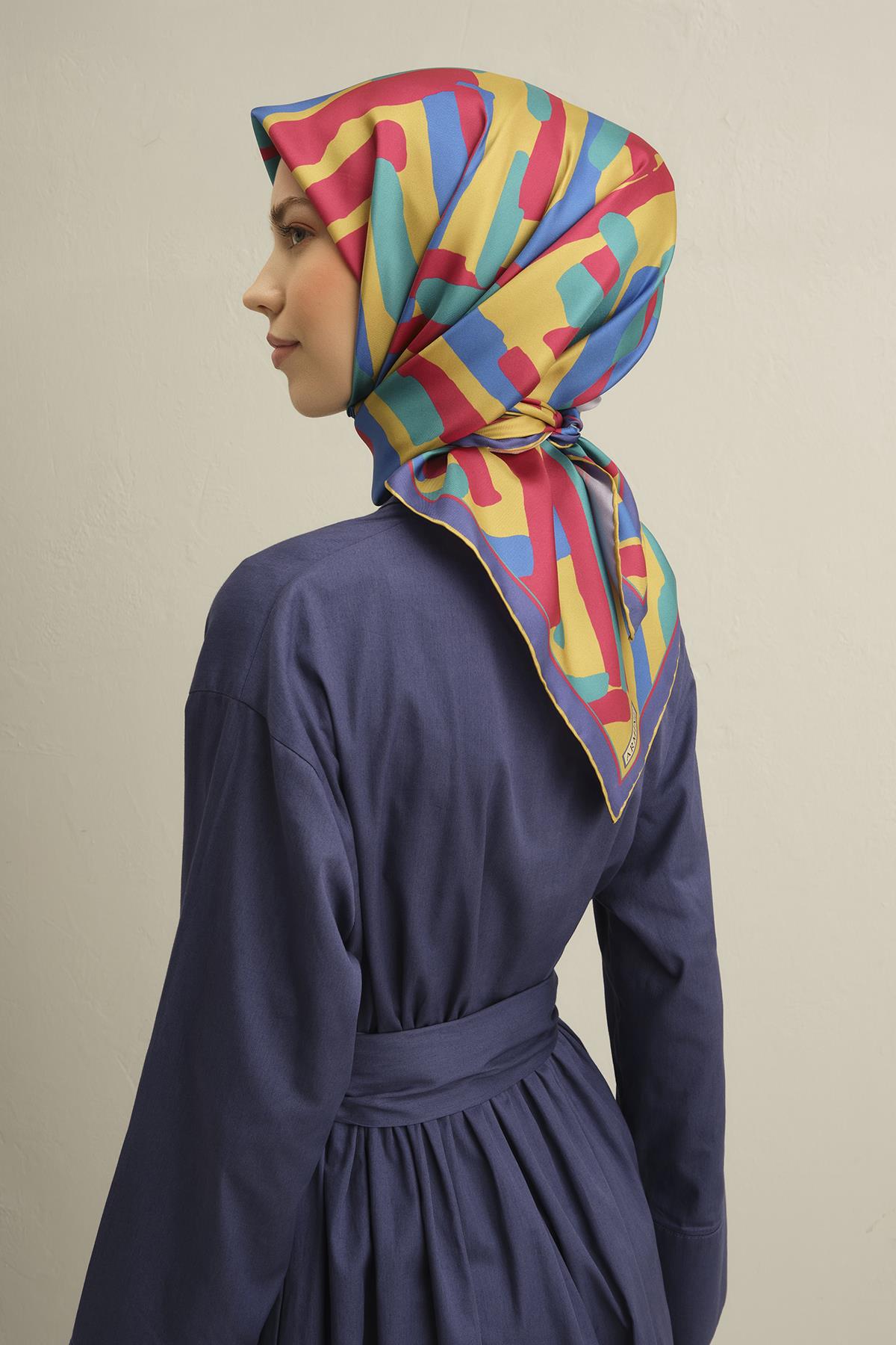 Armine Silk Scarf 2025 Spring-Summer - 9303D-50 - Twill