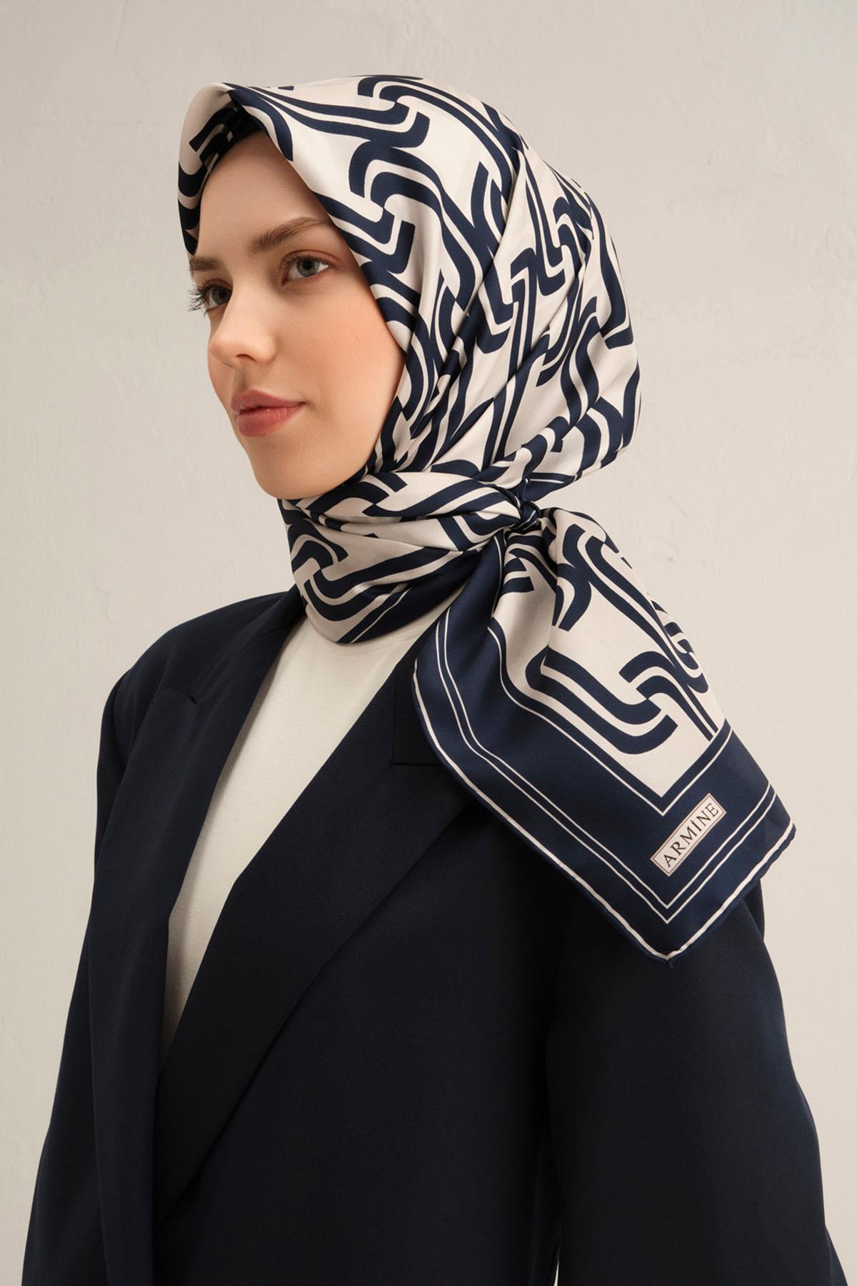 Armine İpek Eşarp 2025 İlkbahar-Yaz - 9343D-80 - Sura