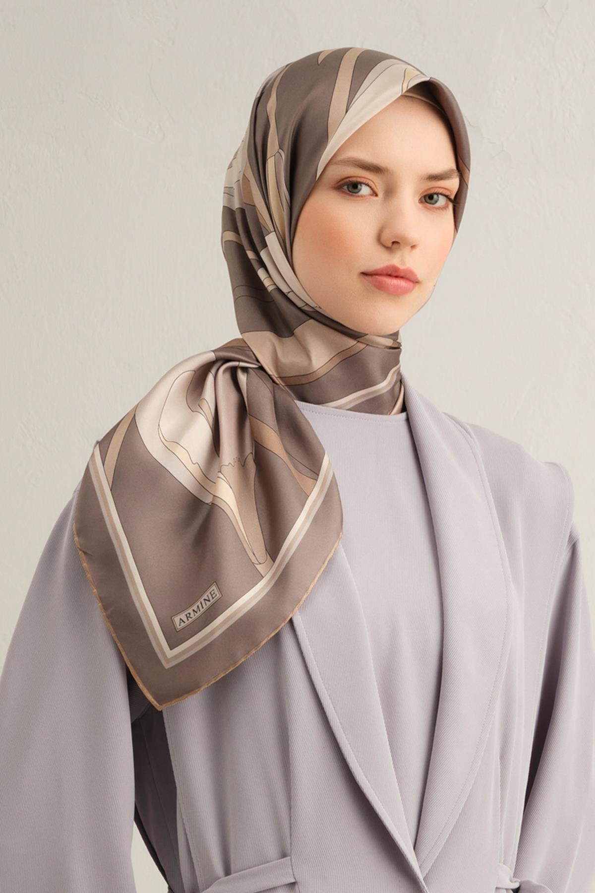 Armine İpek Eşarp 2025 İlkbahar-Yaz - 9302D-04 - Tivil