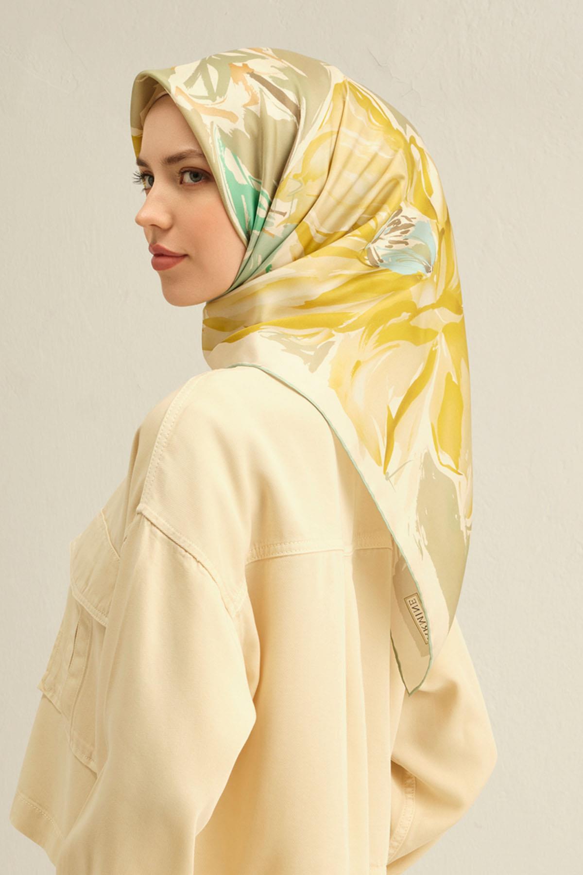 Armine İpek Eşarp 2025 İlkbahar-Yaz - 9337D-83 - Tivil