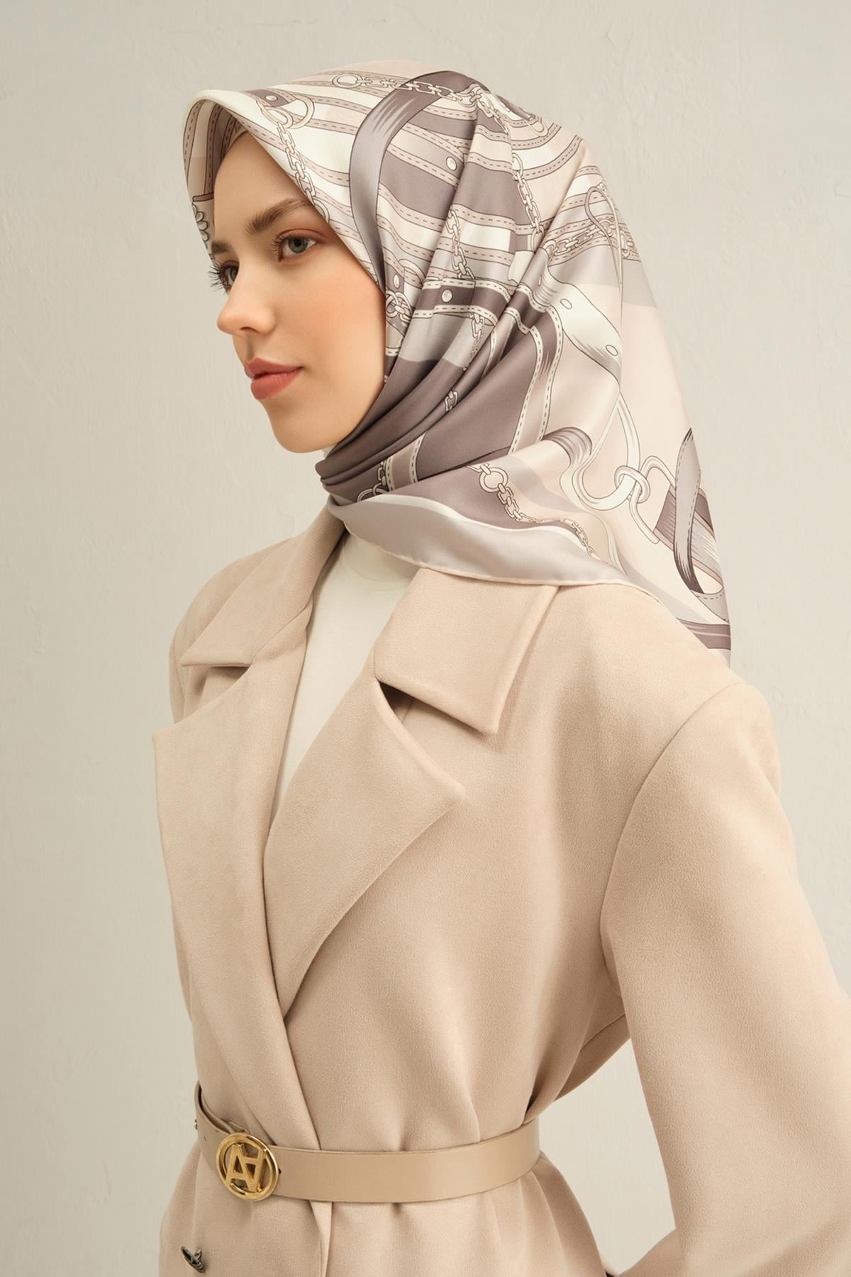 Armine Silk Scarf 2025 Spring-Summer - 9315D-85 - Satin