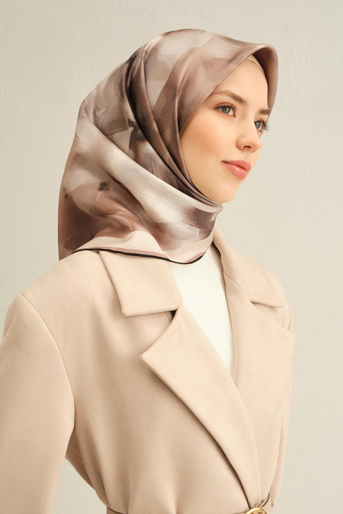 Armine İpek Eşarp 2025 İlkbahar-Yaz - 9310D-86 - Tivil