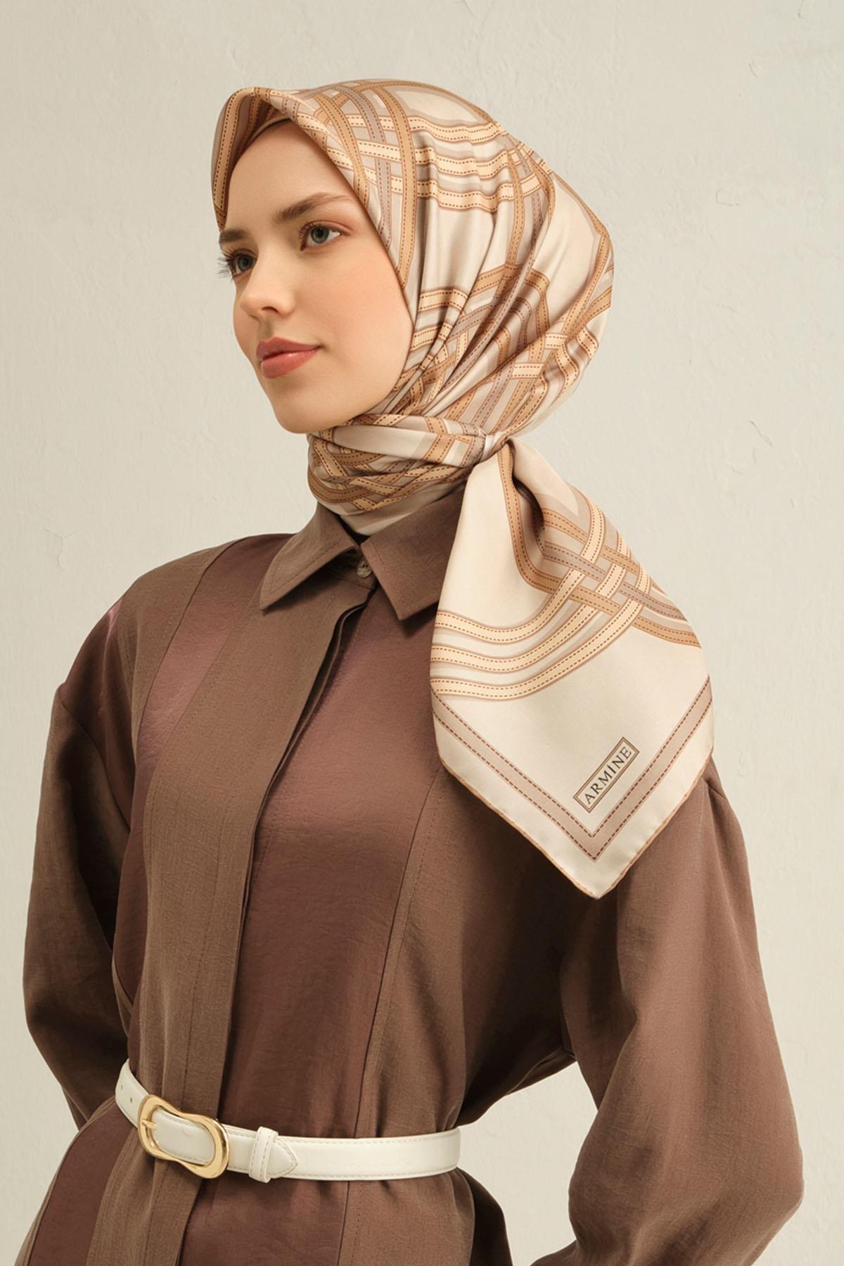 Armine İpek Eşarp 2025 İlkbahar-Yaz - 9333D-04 - Sura