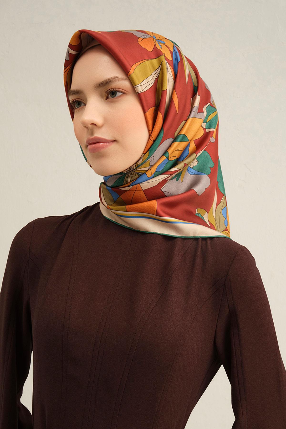 Armine İpek Eşarp 2025 İlkbahar-Yaz - 9312D-52 - Tivil