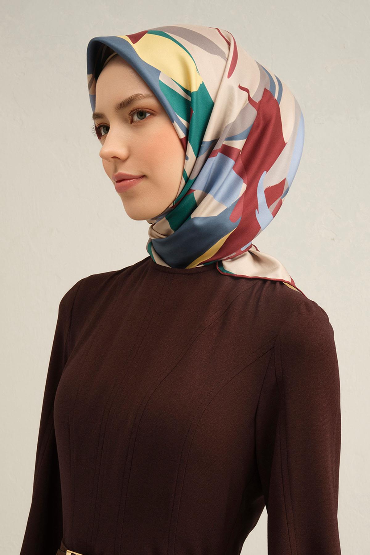 Armine İpek Eşarp 2025 İlkbahar-Yaz - 9328D-50 - Tivil