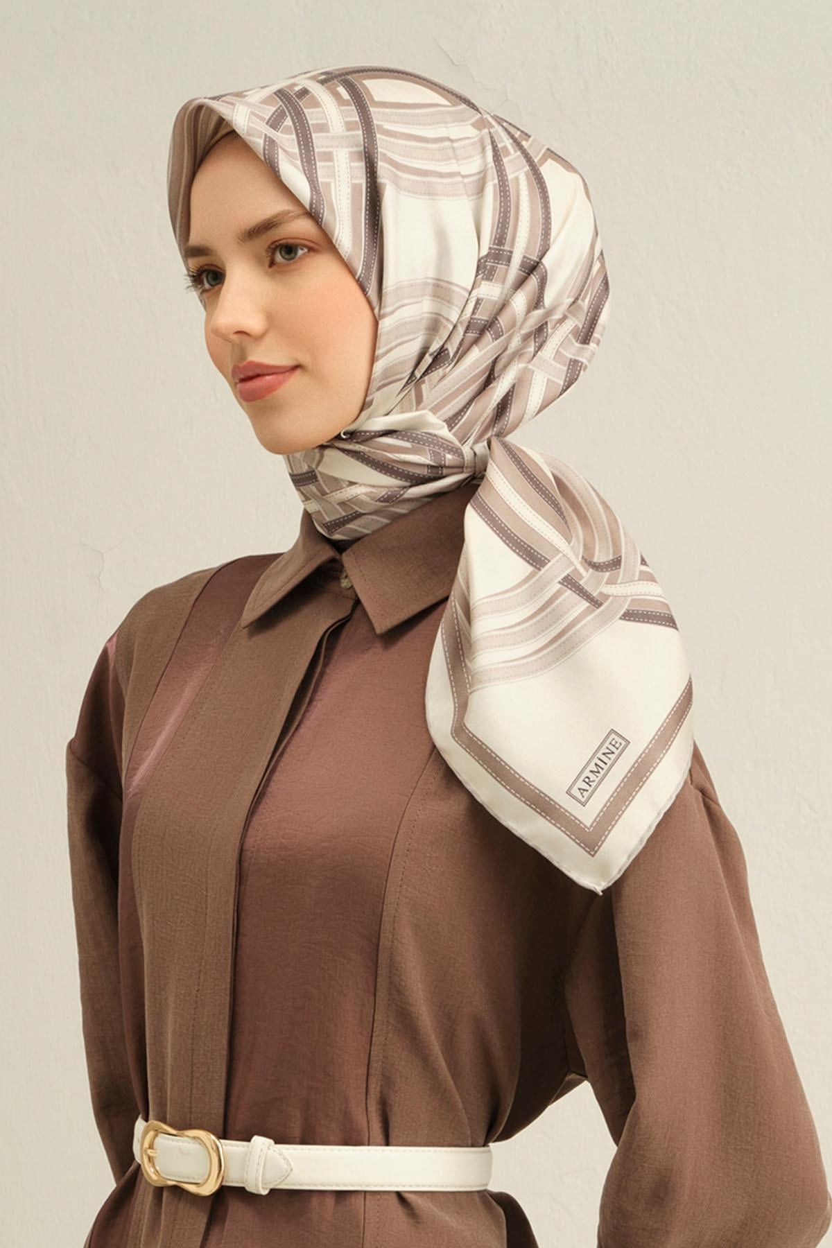 Armine İpek Eşarp 2025 İlkbahar-Yaz - 9333D-82 - Sura