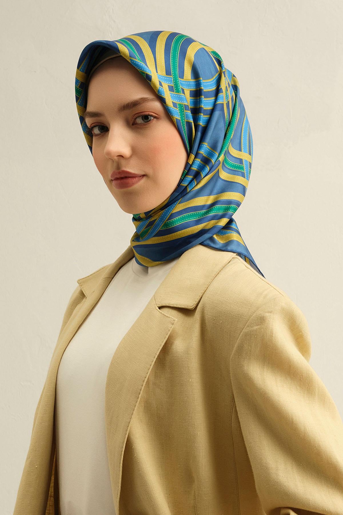 Armine İpek Eşarp 2025 İlkbahar-Yaz - 9333D-80 - Tivil