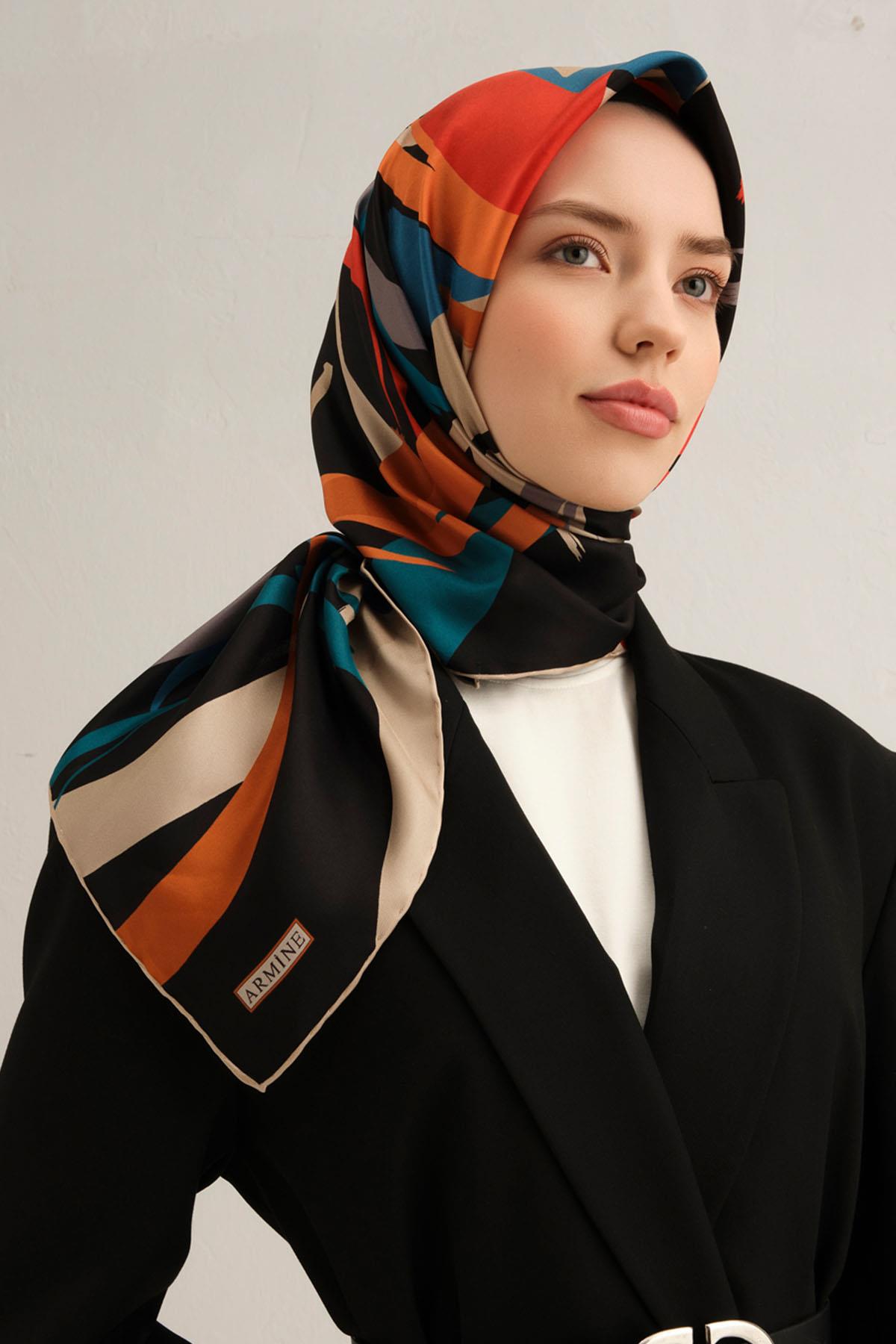Armine İpek Eşarp 2025 İlkbahar-Yaz - 9328D-52 - Sura